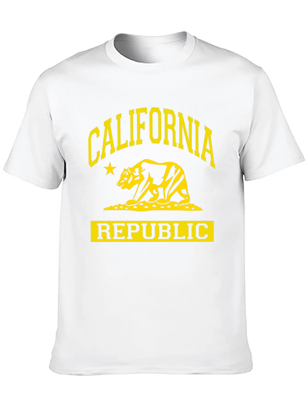California Republic Flag Unisex Casual T-Shirt – Clean Design For Daily Comfort