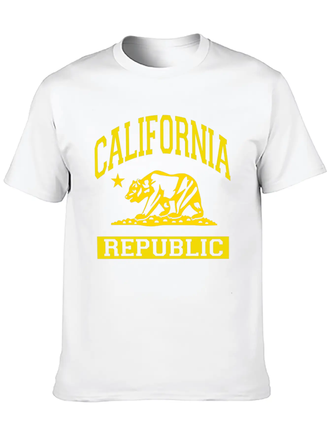 California Republic Flag Unisex Casual T-Shirt – Clean Design For Daily Comfort