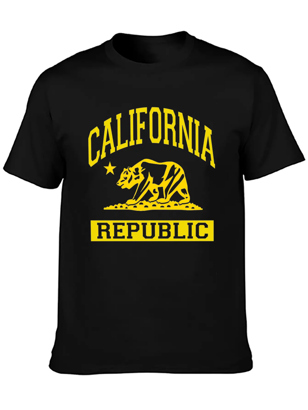California Republic Flag Unisex Casual T-Shirt – Clean Design For Daily Comfort