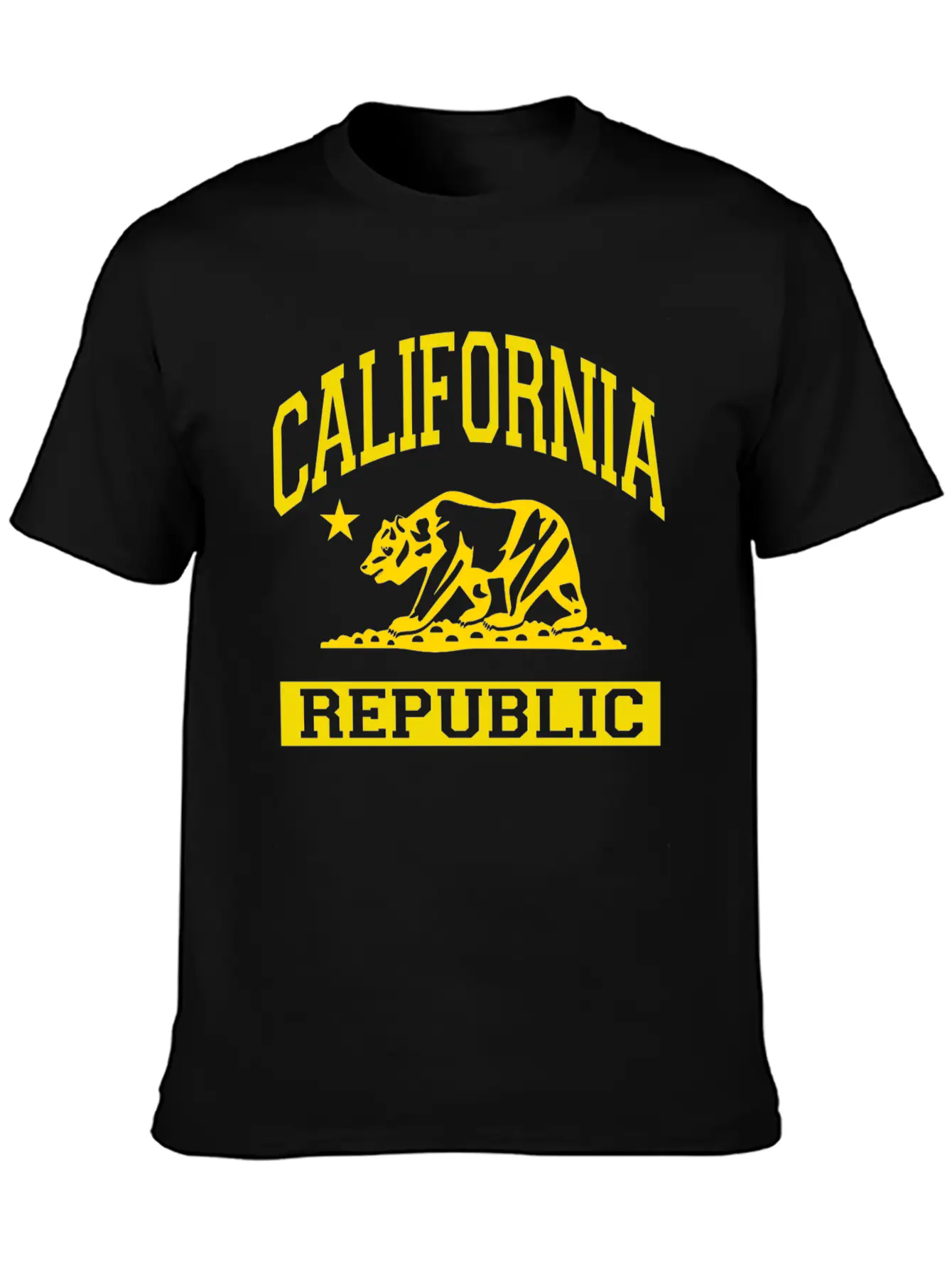 California Republic Flag Unisex Casual T-Shirt – Clean Design For Daily Comfort