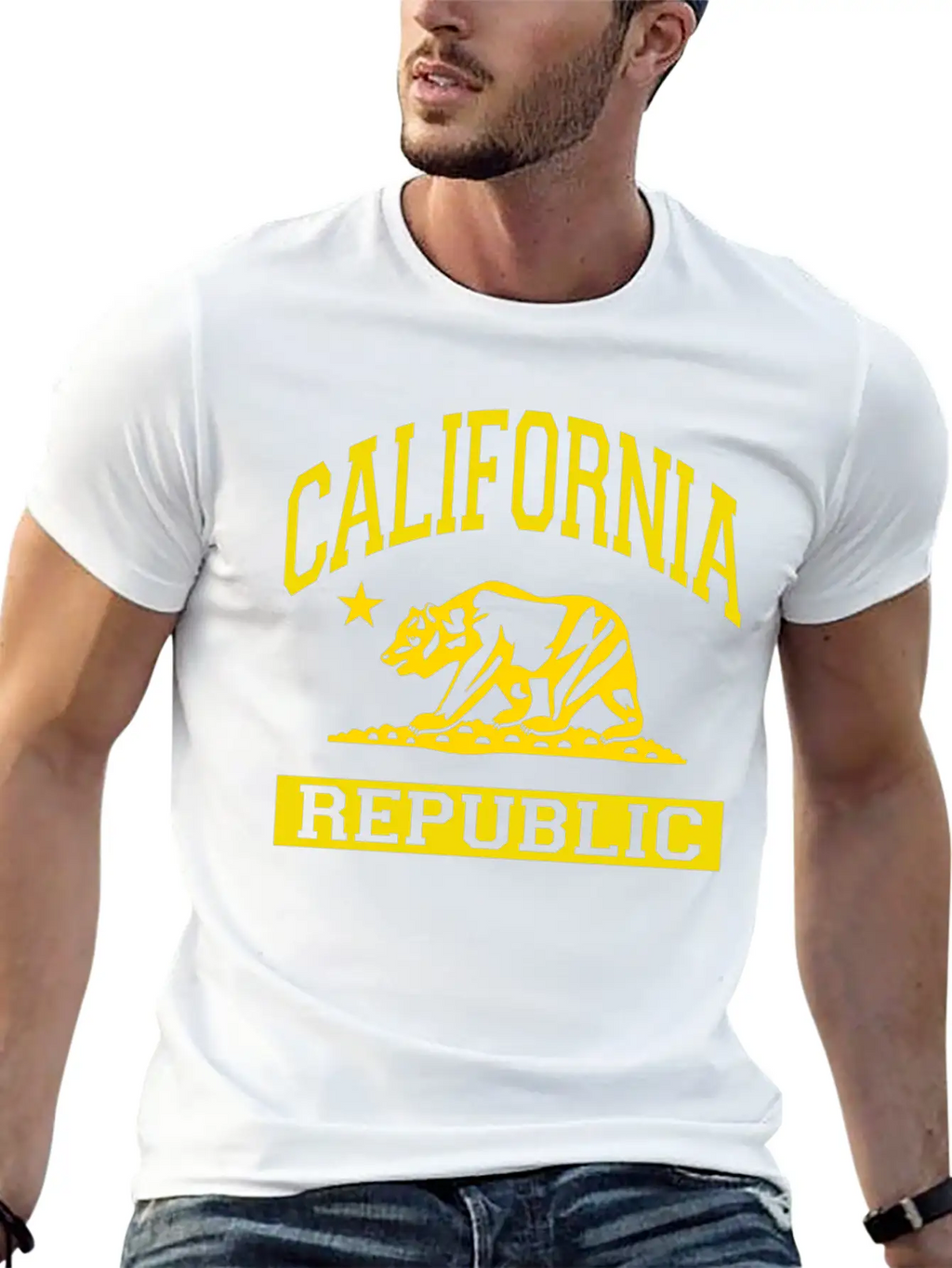 California Republic Flag Unisex Casual T-Shirt – Clean Design For Daily Comfort