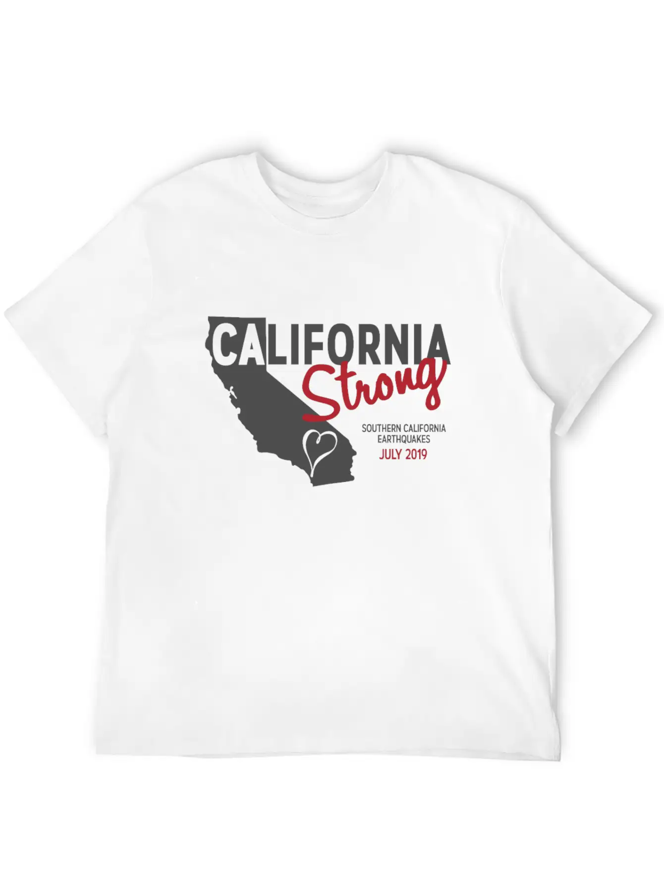 California Strong Casual Graphic T-Shirt – Simple And Comfortable Daily Wear