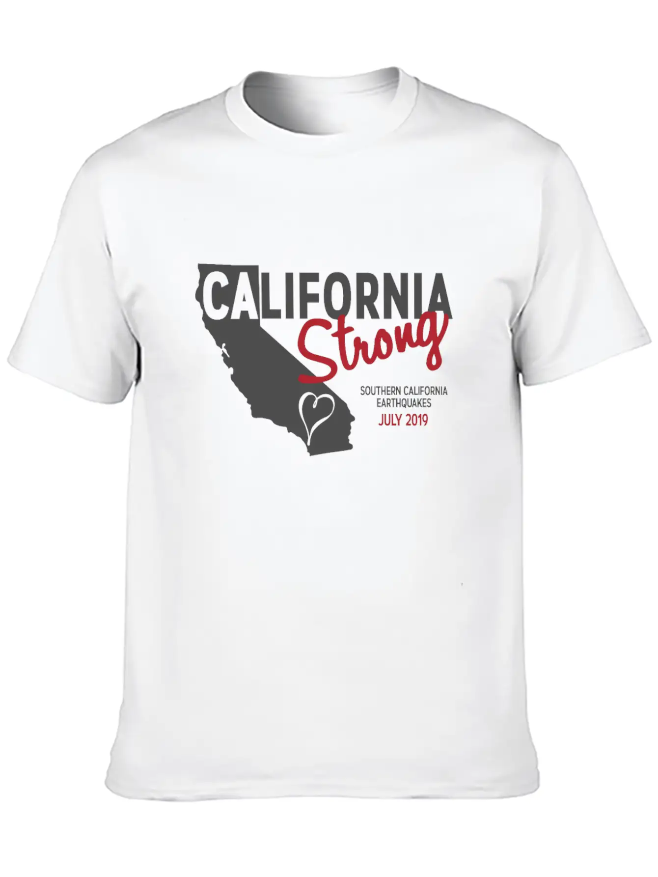 California Strong Casual Graphic T-Shirt – Simple And Comfortable Daily Wear
