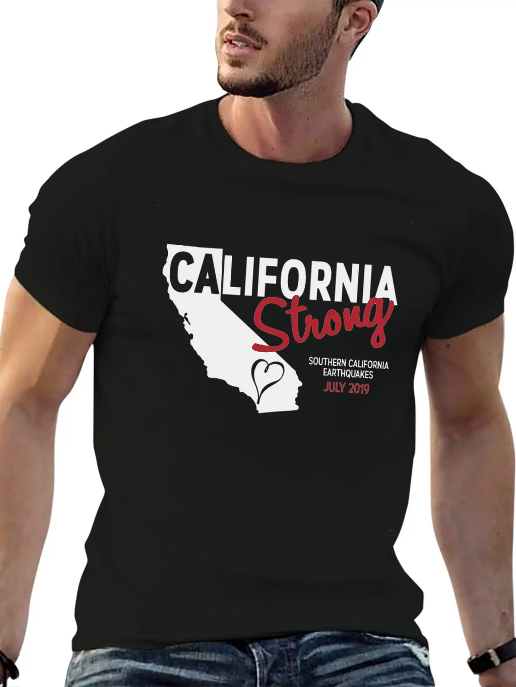 California Strong Casual Graphic T-Shirt – Simple And Comfortable Daily Wear
