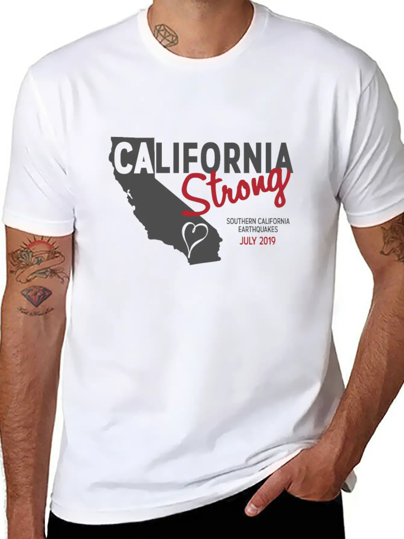 California Strong Casual Graphic T-Shirt – Simple And Comfortable Daily Wear
