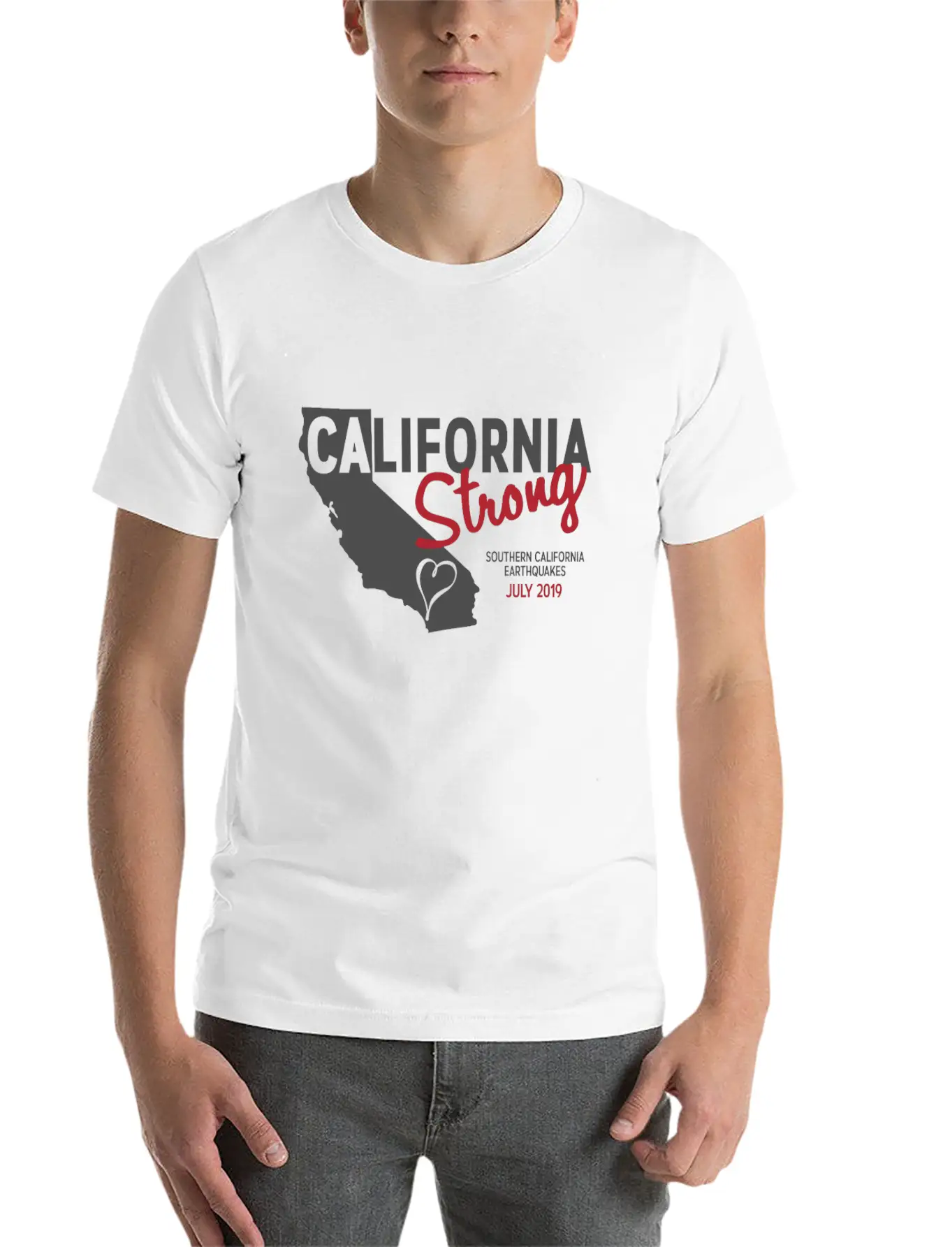 California Strong Casual Graphic T-Shirt – Simple And Comfortable Daily Wear