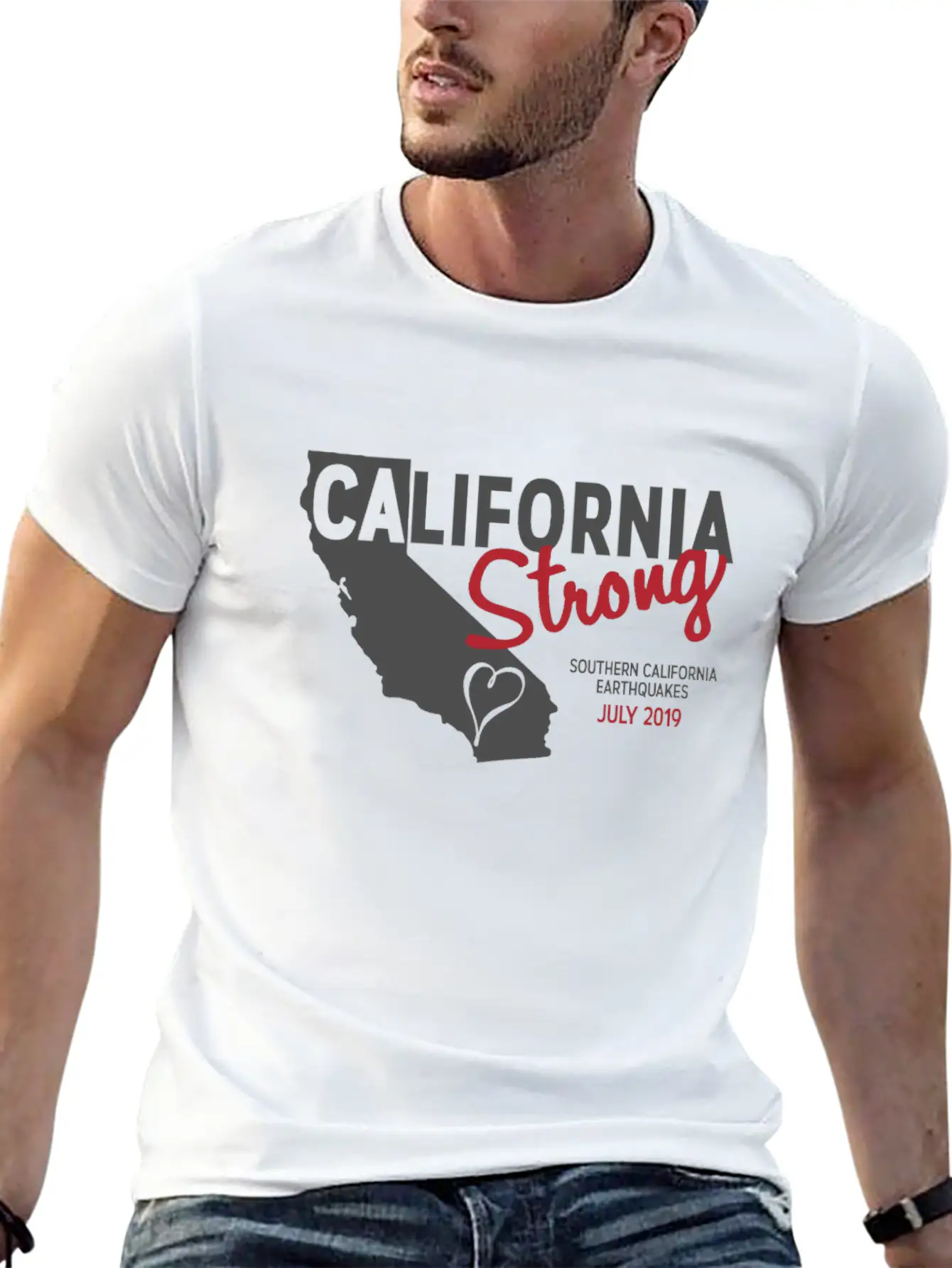 California Strong Casual Graphic T-Shirt – Simple And Comfortable Daily Wear