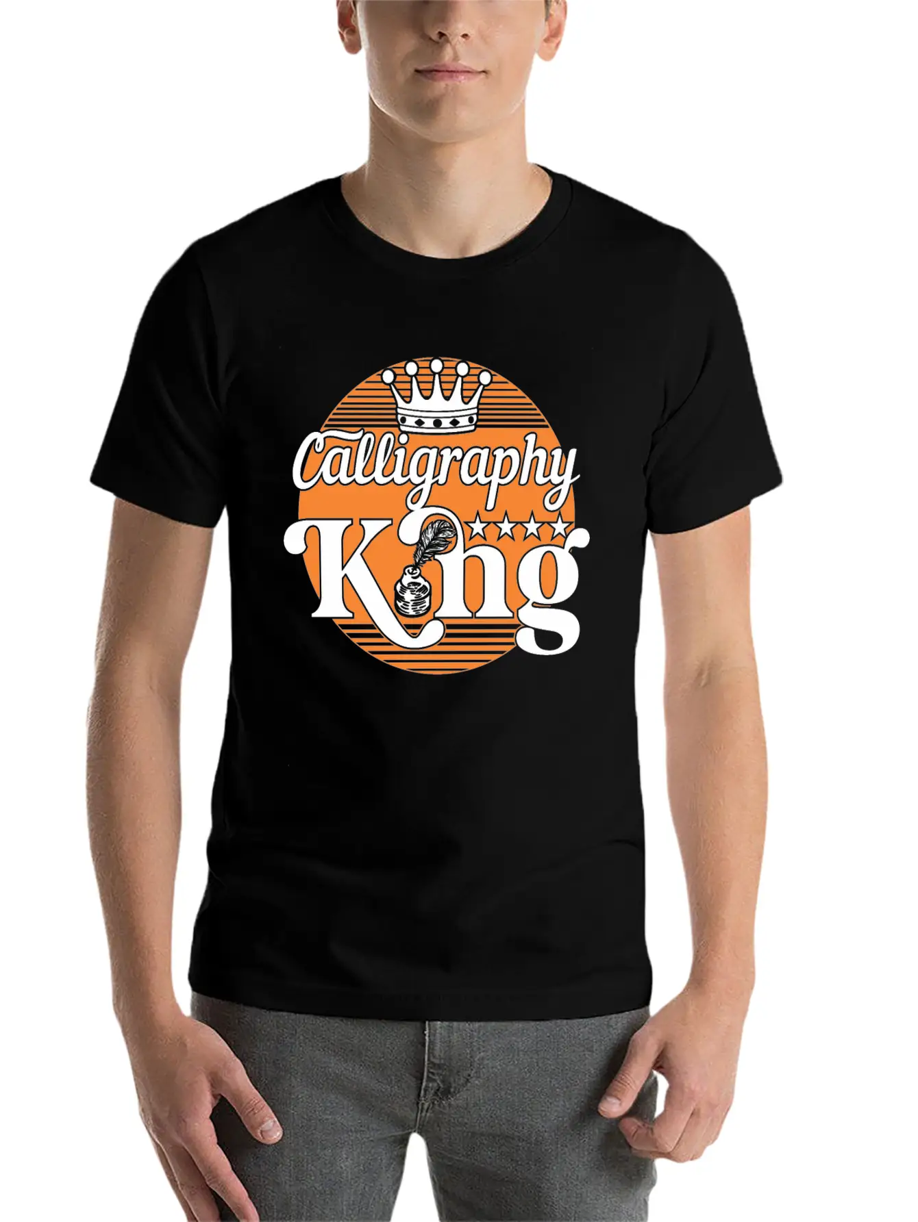 Calligraphy King Stylish Everyday T-Shirt – Unisex Basic Cotton Tee