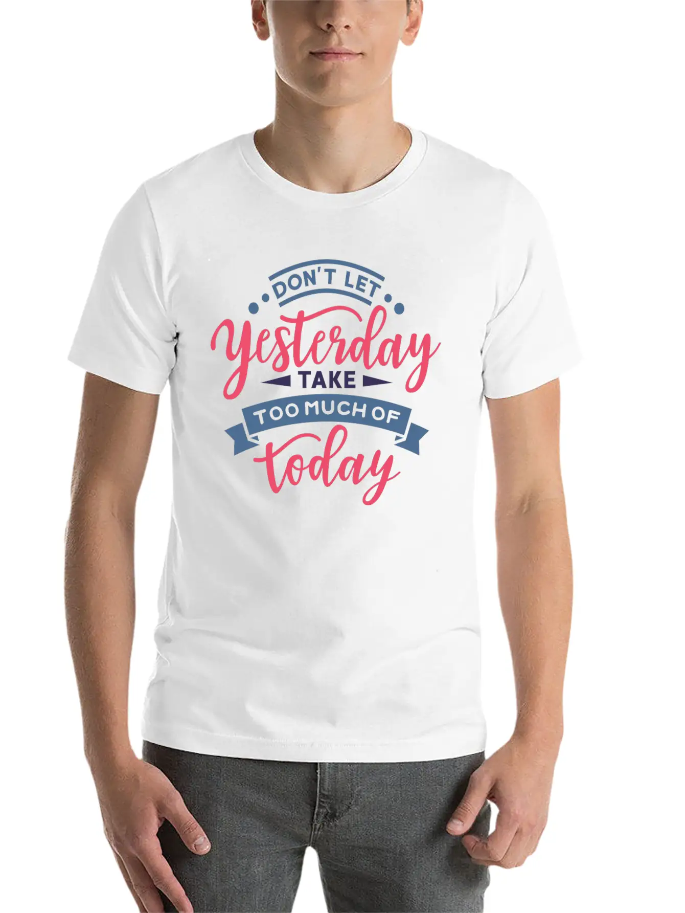 Calligraphy Motivational Unisex Casual T-Shirt – Clean Design For Daily Comfort
