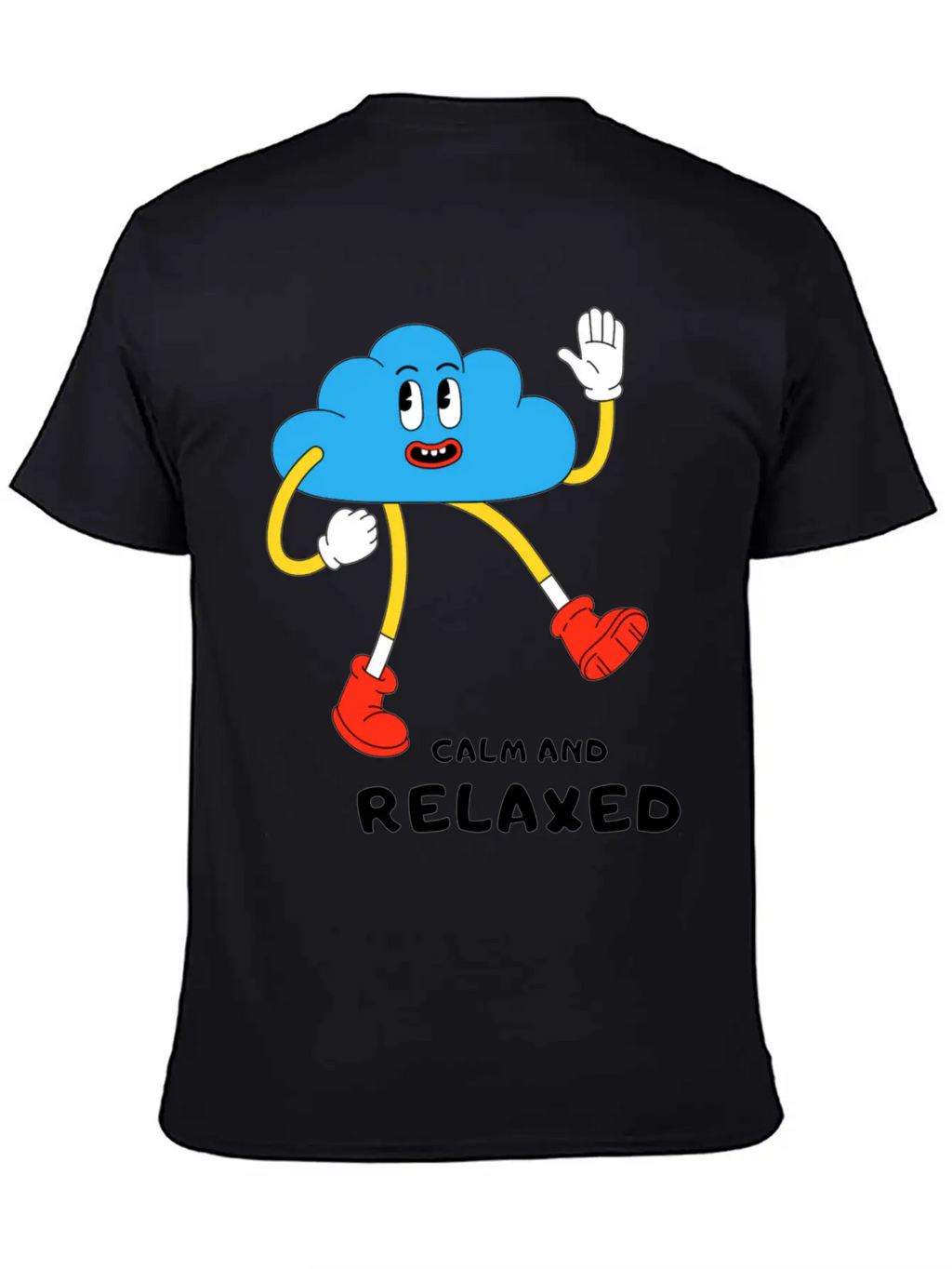 Calm And Relaxed Unisex Short Sleeve Soft Cotton T-Shirt – Casual Everyday Wear