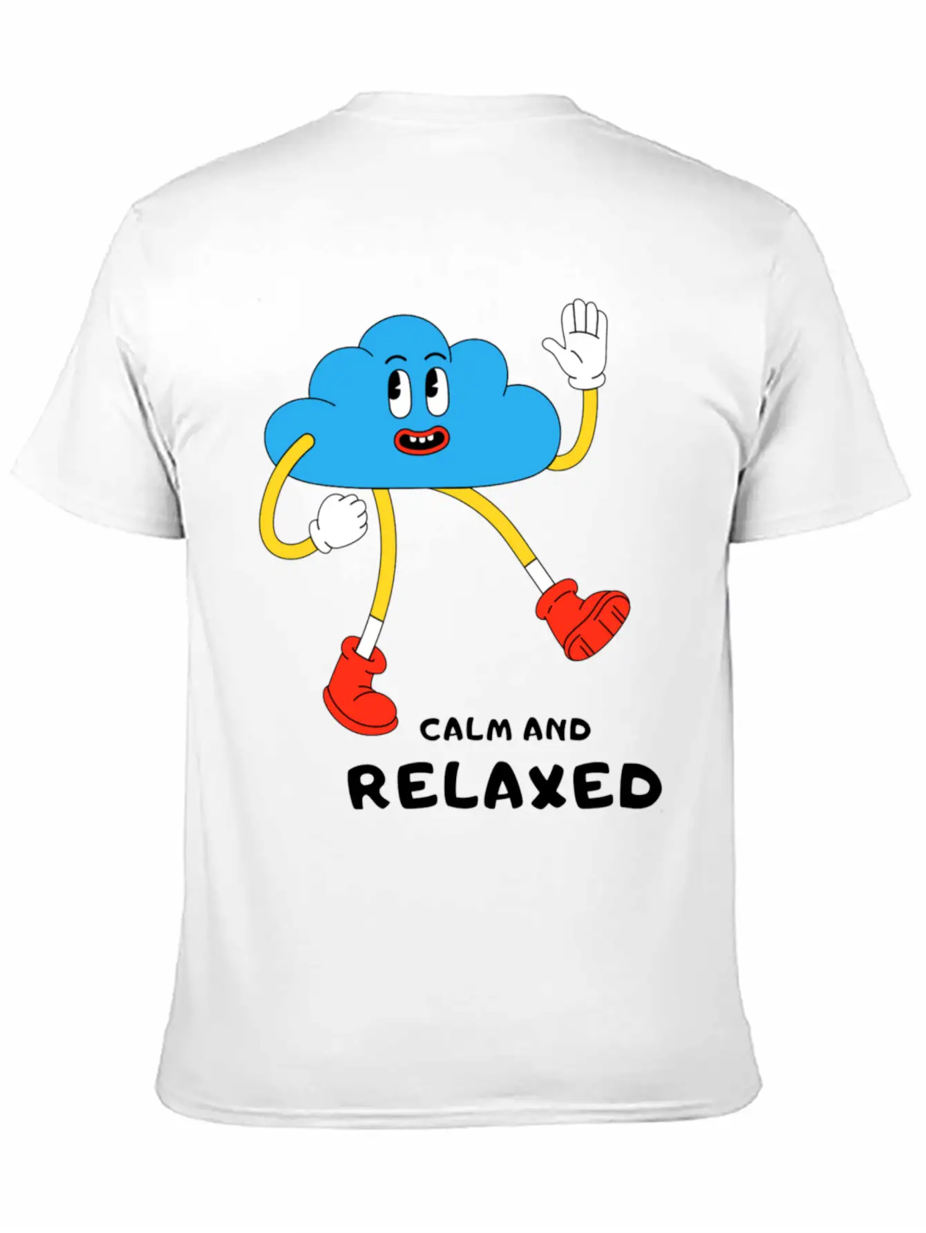 Calm And Relaxed Unisex Short Sleeve Soft Cotton T-Shirt – Casual Everyday Wear