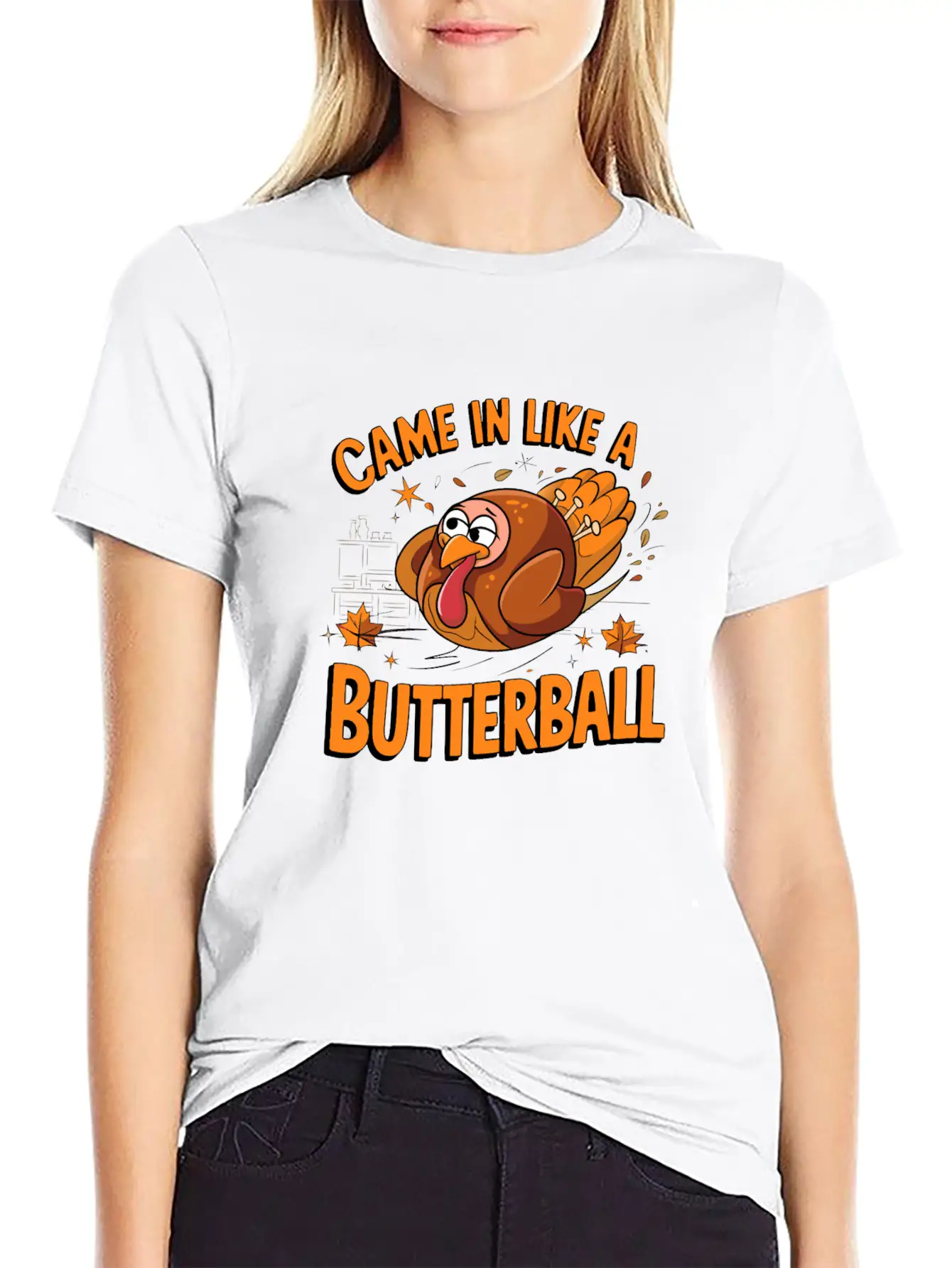 Came In Like A Butterball Funny Thanksgiving Men Classic Fit Graphic Tee For Daily Comfort – Unisex Cotton Shirt