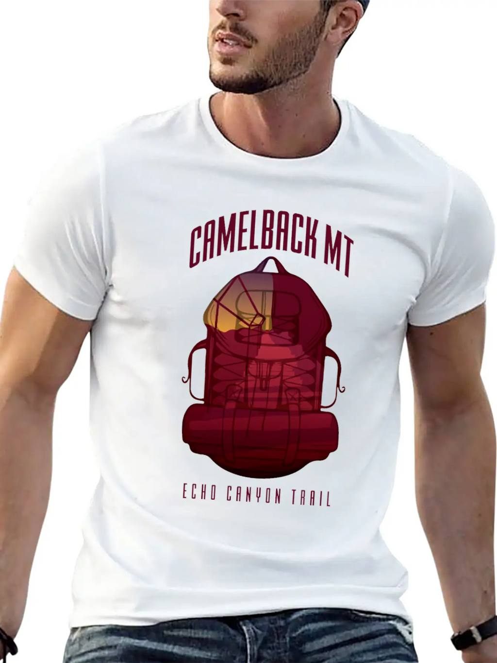 Camelback Mountain - Echo Canyon Trail Essential Cotton Tee For Daily Outfits – Unisex Style