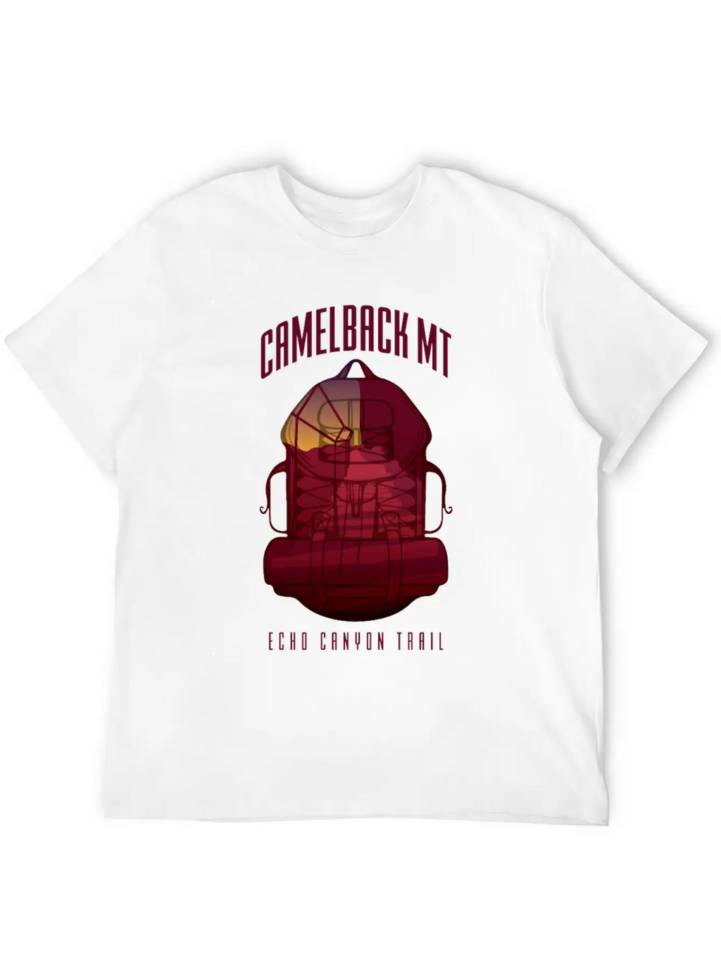 Camelback Mountain - Echo Canyon Trail Essential Cotton Tee For Daily Outfits – Unisex Style