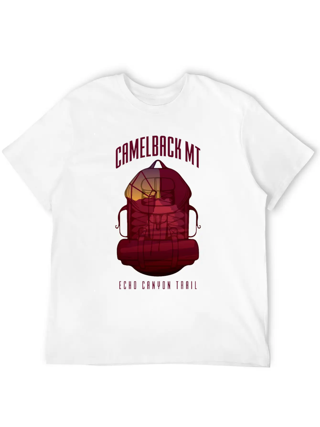 Camelback Mountain - Echo Canyon Trail Essential Cotton Tee For Daily Outfits – Unisex Style