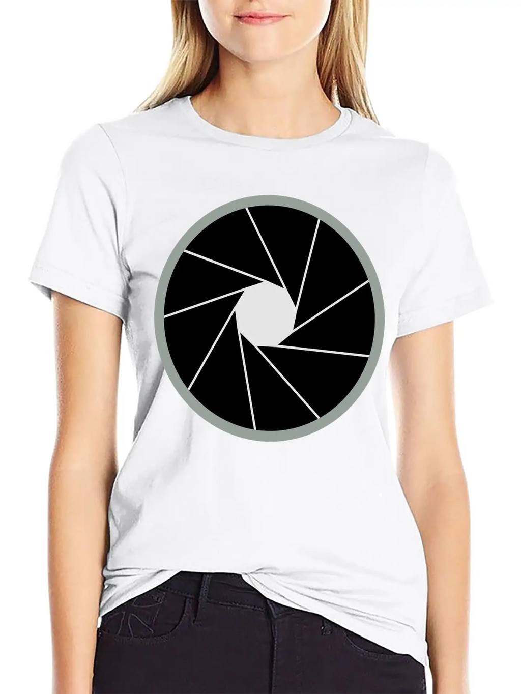 Camera Aperture Unisex Short Sleeve Soft Cotton T-Shirt – Casual Everyday Wear