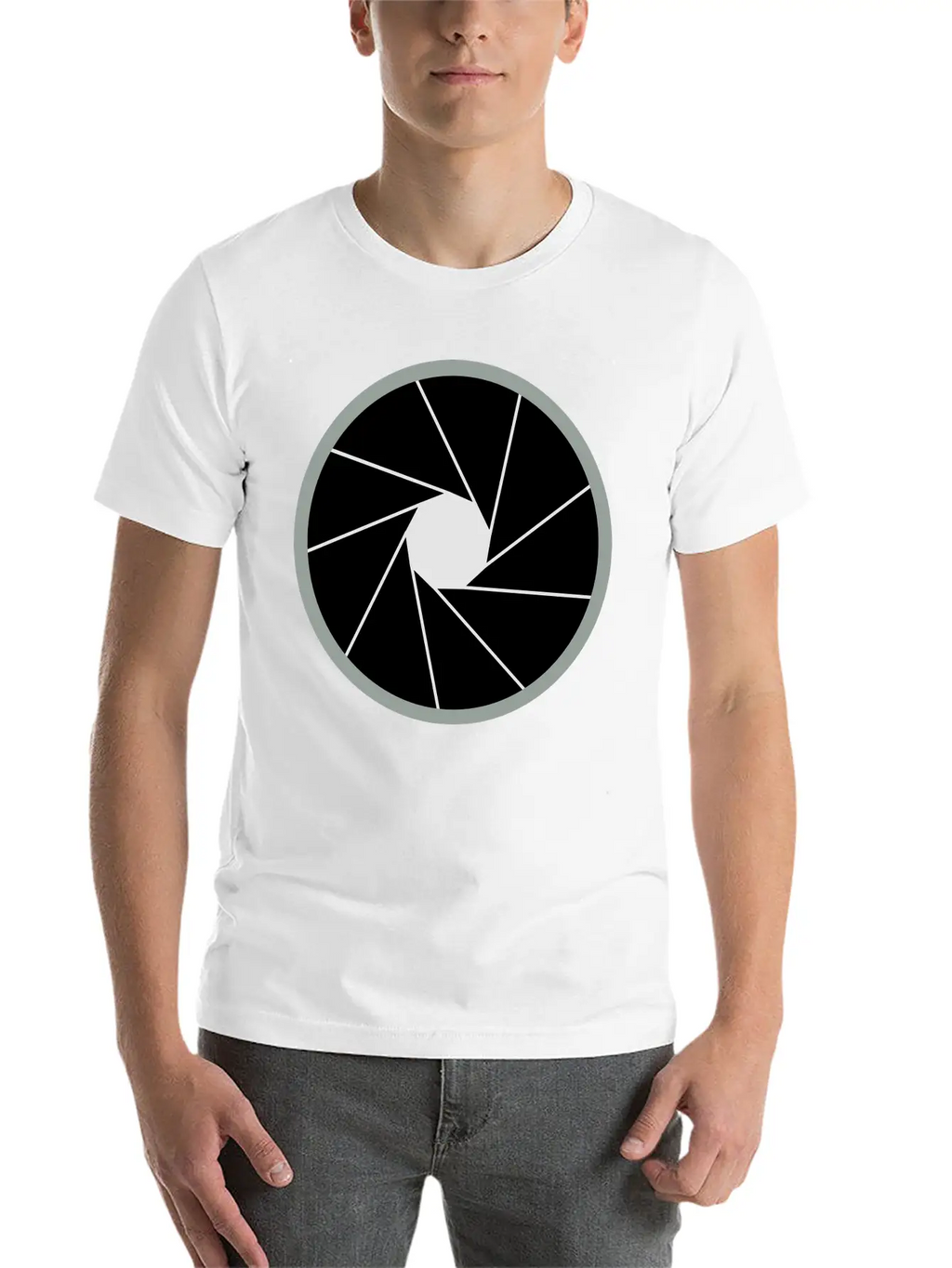 Camera Aperture Unisex Short Sleeve Soft Cotton T-Shirt – Casual Everyday Wear