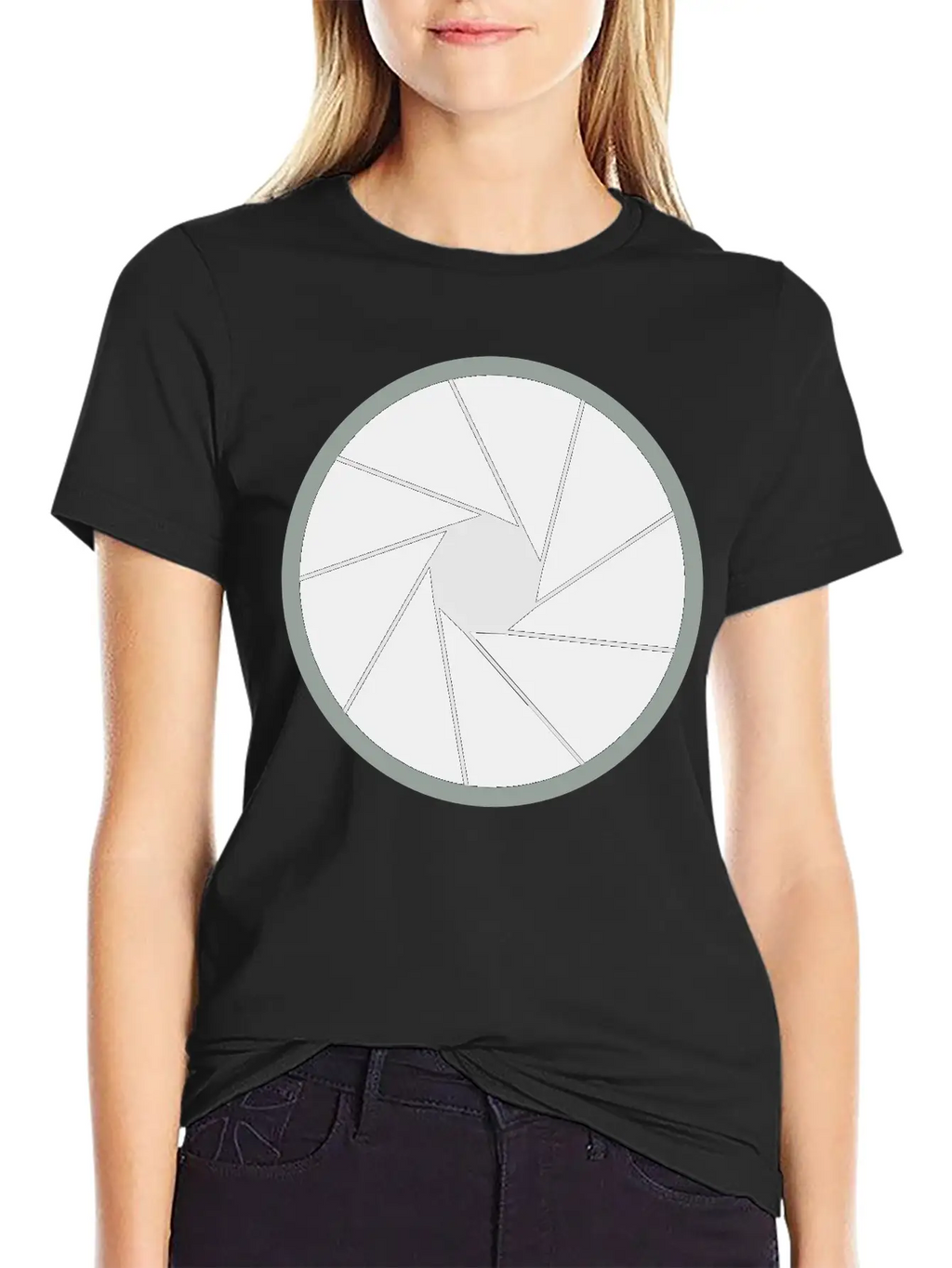 Camera Aperture Unisex Short Sleeve Soft Cotton T-Shirt – Casual Everyday Wear
