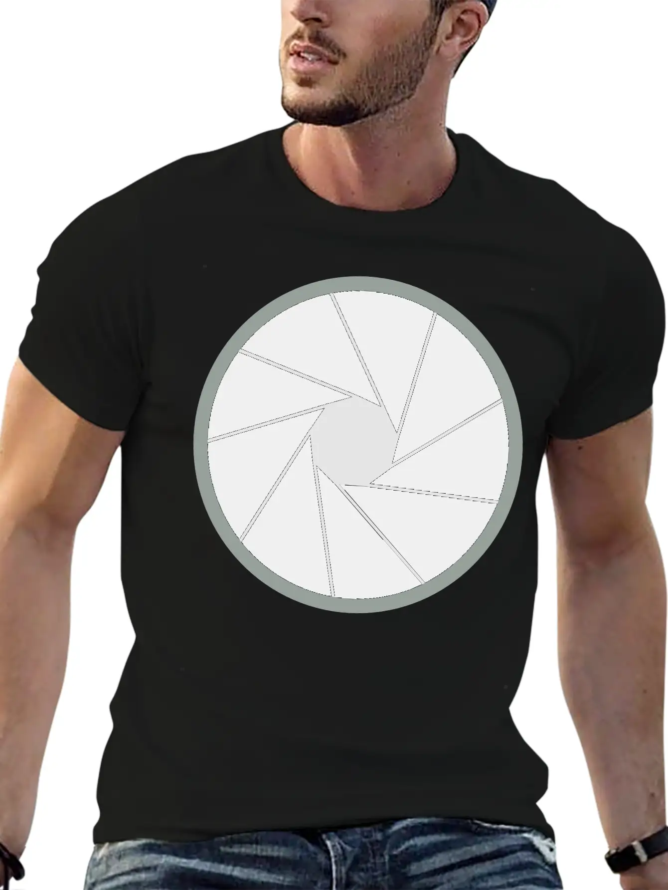 Camera Aperture Unisex Short Sleeve Soft Cotton T-Shirt – Casual Everyday Wear