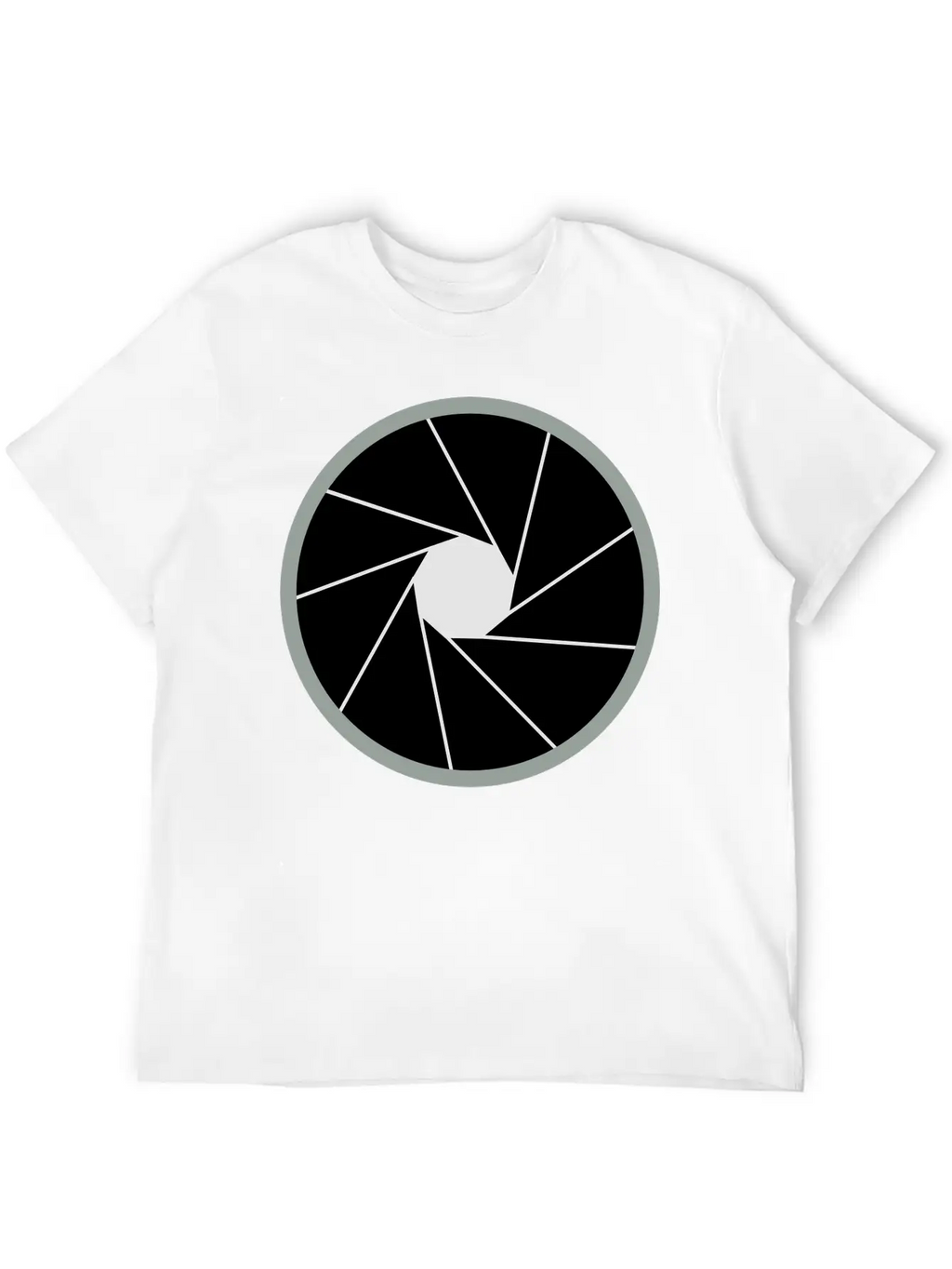 Camera Aperture Unisex Short Sleeve Soft Cotton T-Shirt – Casual Everyday Wear