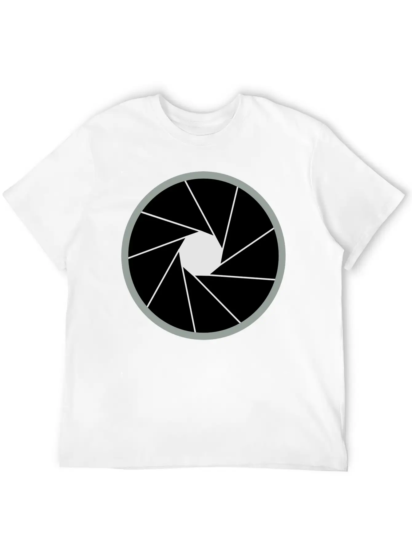 Camera Aperture Unisex Short Sleeve Soft Cotton T-Shirt – Casual Everyday Wear