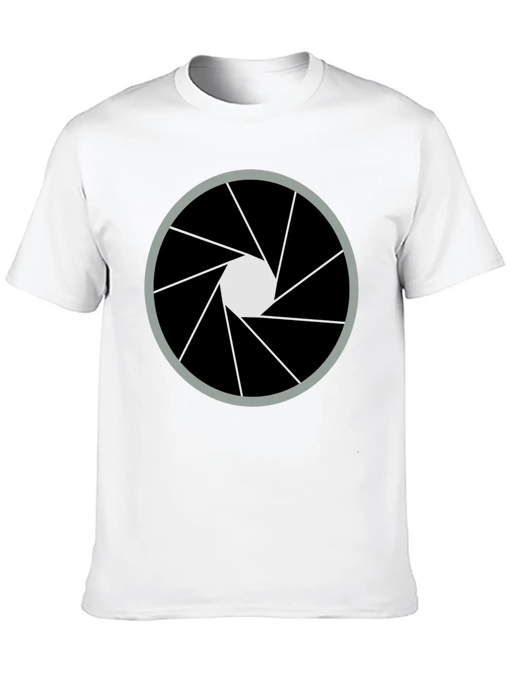 Camera Aperture Unisex Short Sleeve Soft Cotton T-Shirt – Casual Everyday Wear