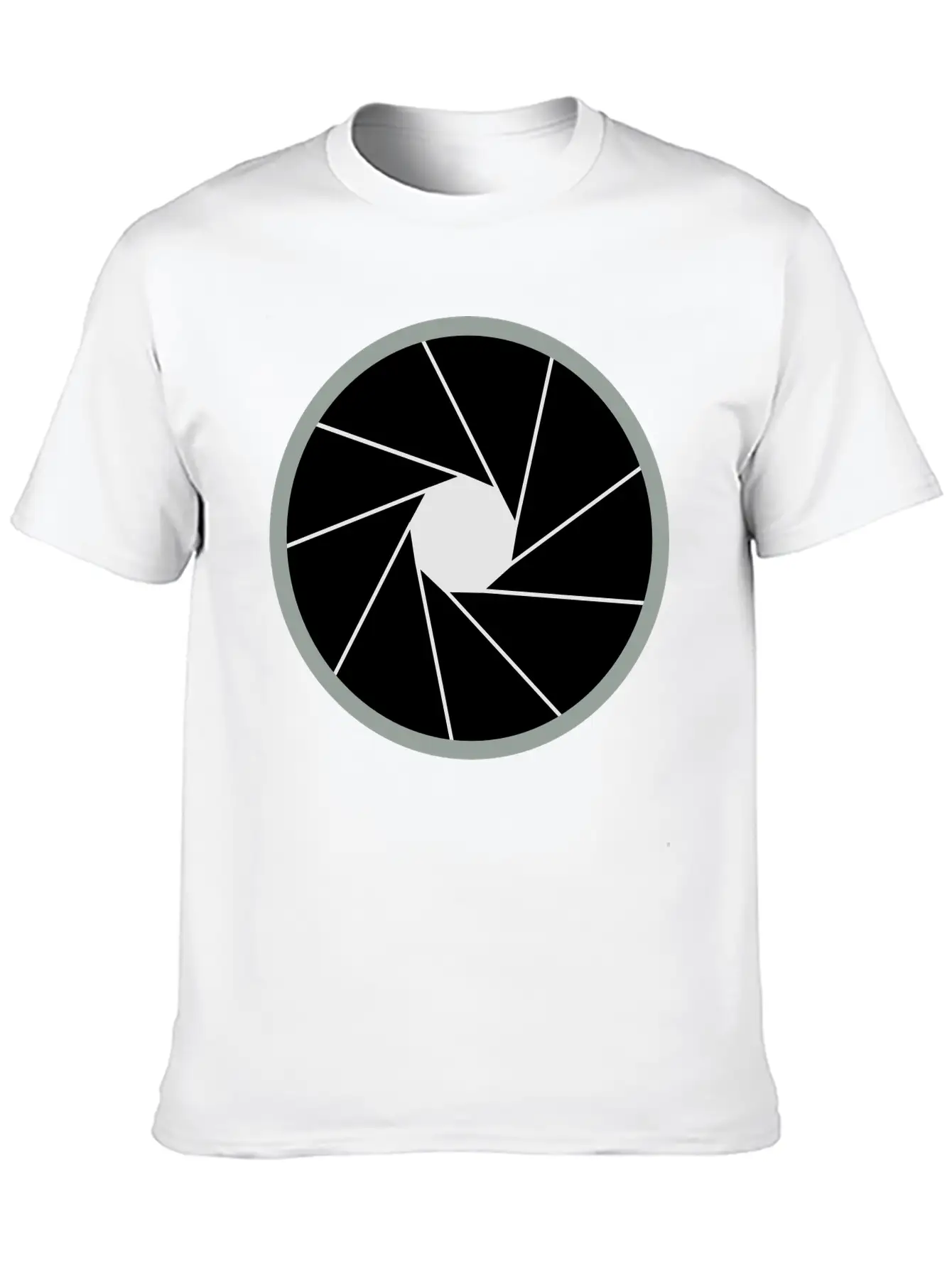 Camera Aperture Unisex Short Sleeve Soft Cotton T-Shirt – Casual Everyday Wear