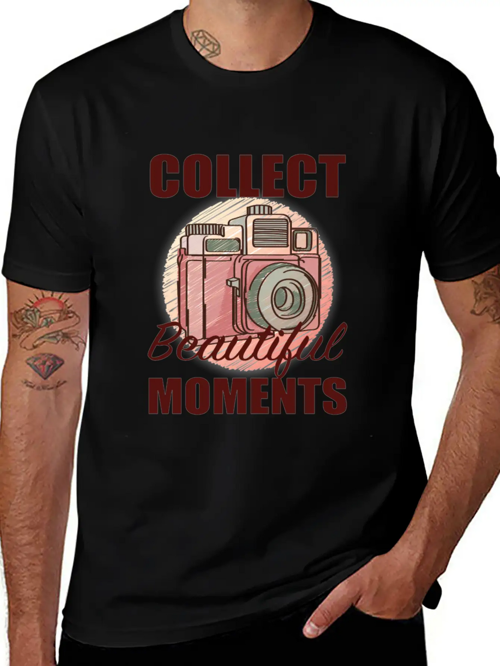 Camera Beautiful Moments Stylish Everyday T-Shirt – Unisex Basic Cotton Tee