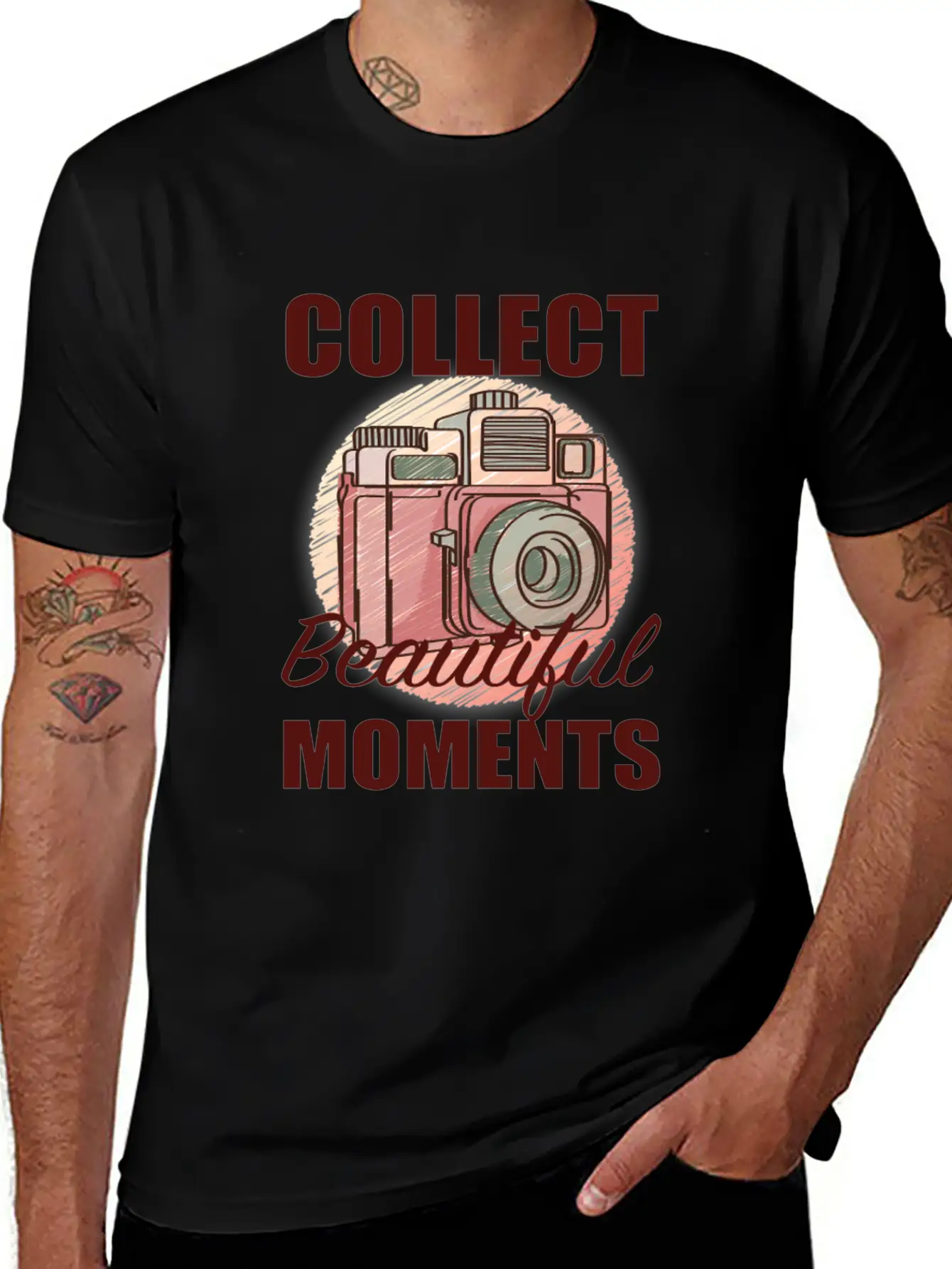 Camera Beautiful Moments Stylish Everyday T-Shirt – Unisex Basic Cotton Tee