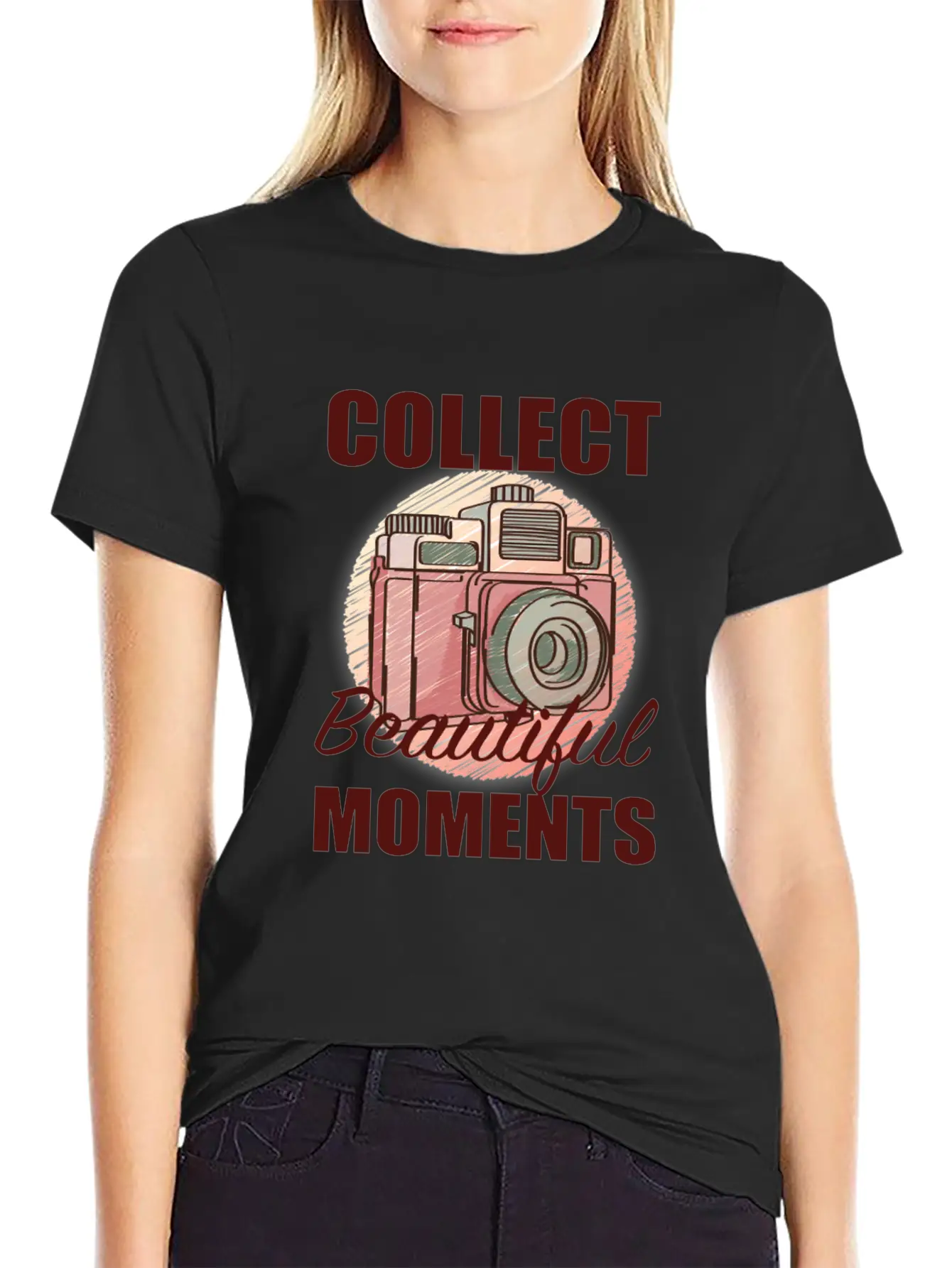 Camera Beautiful Moments Stylish Everyday T-Shirt – Unisex Basic Cotton Tee