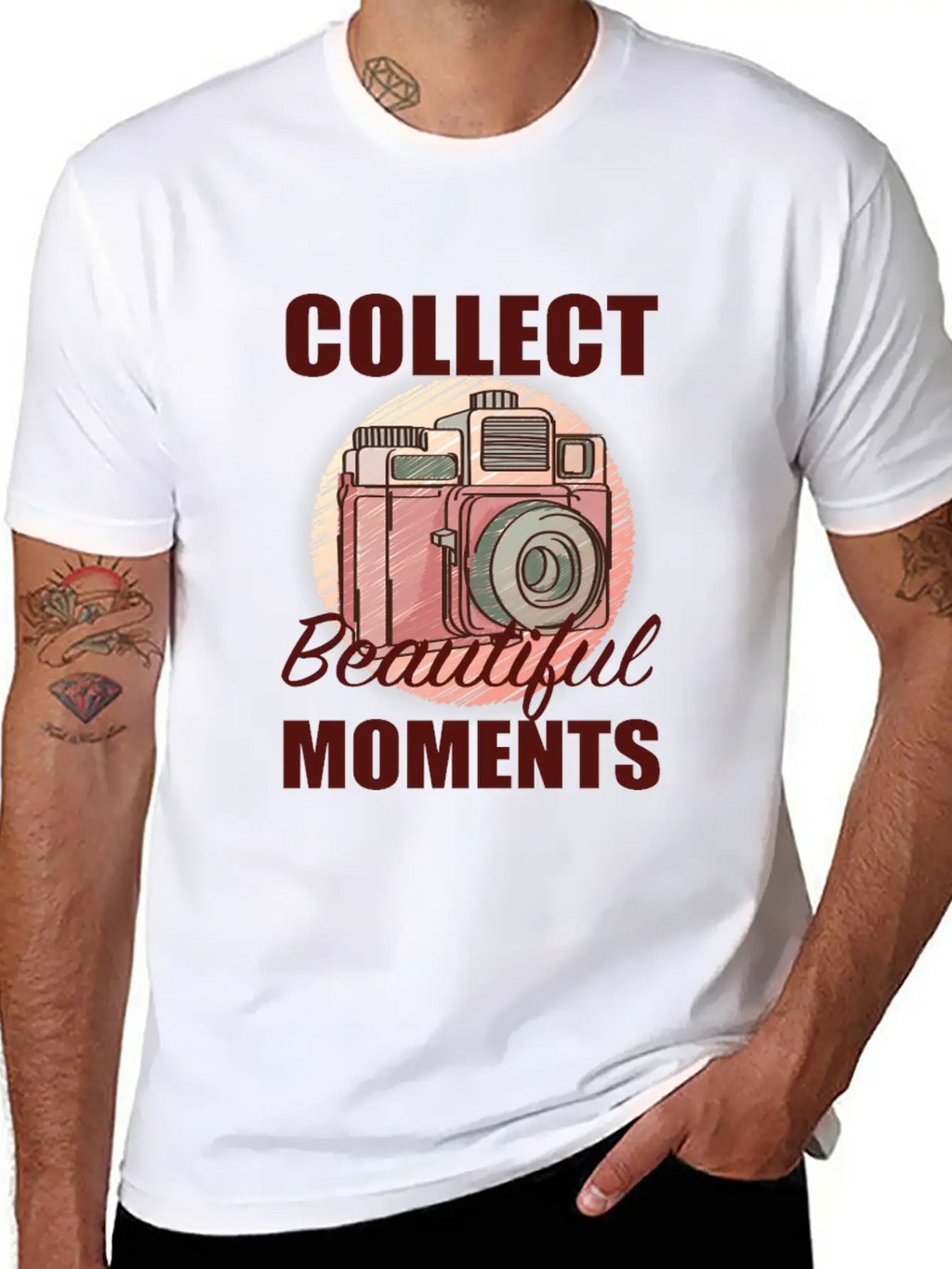 Camera Beautiful Moments Stylish Everyday T-Shirt – Unisex Basic Cotton Tee