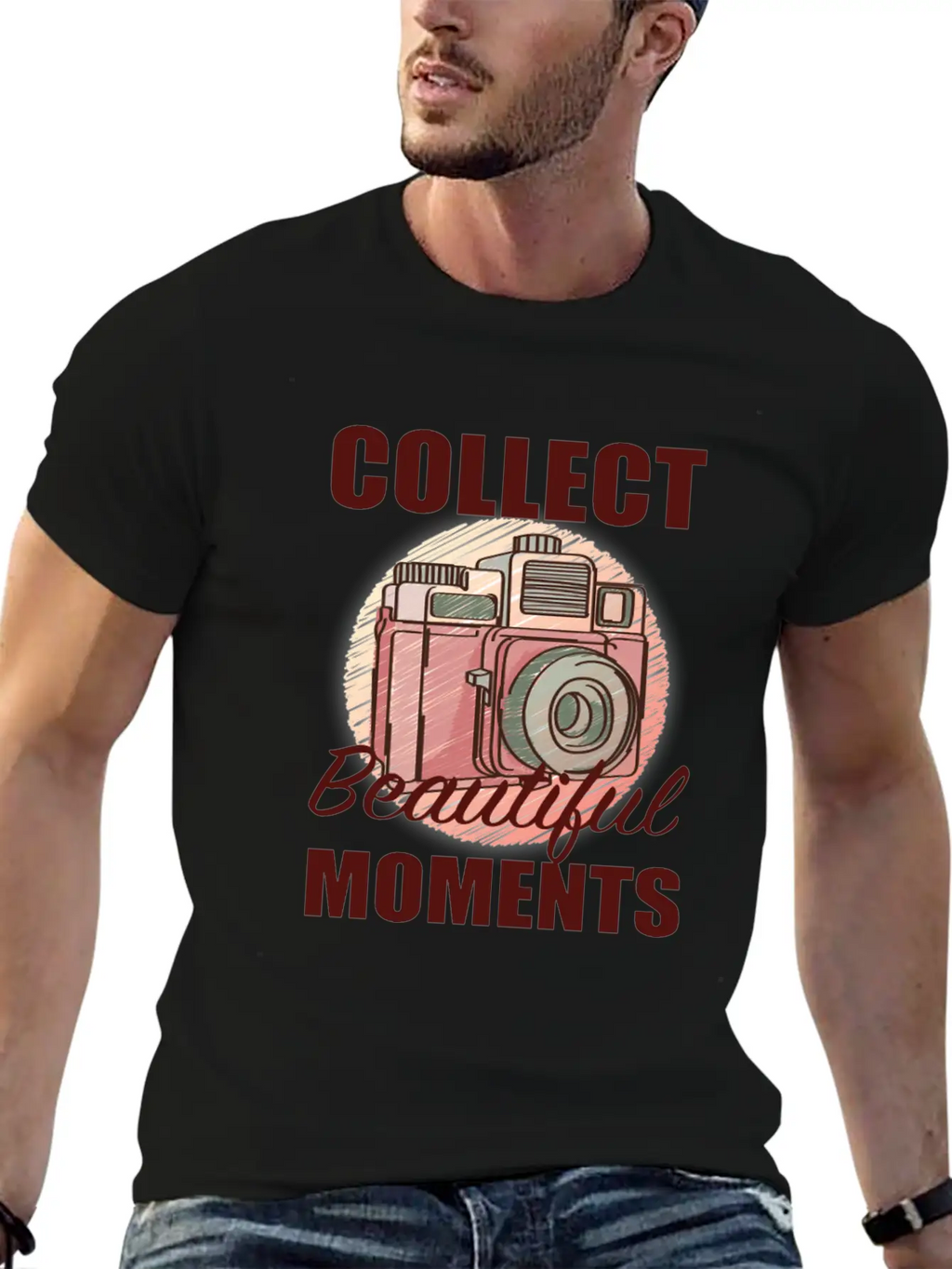 Camera Beautiful Moments Stylish Everyday T-Shirt – Unisex Basic Cotton Tee