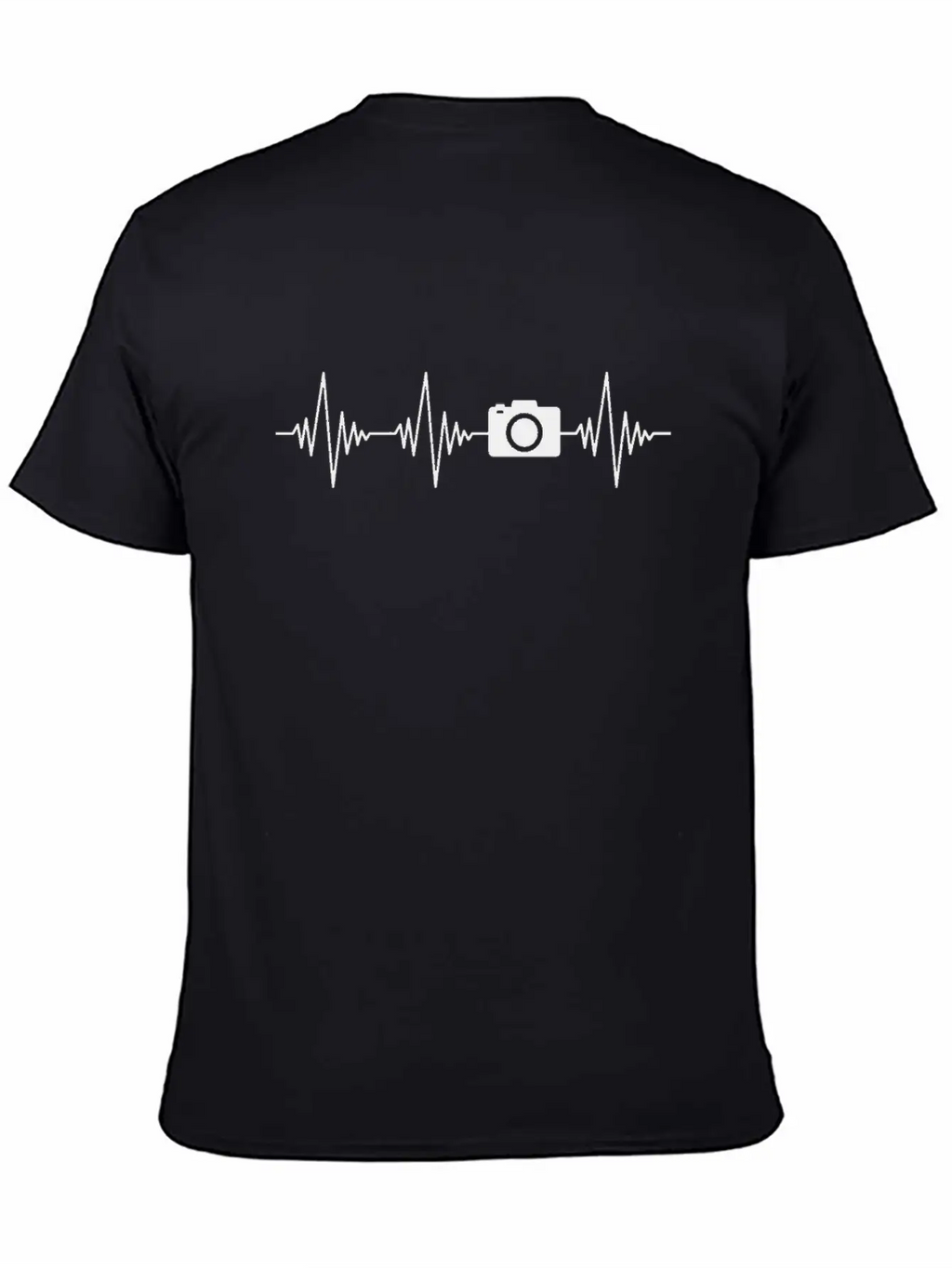 Camera Heartbeat Unisex Casual T-Shirt – Clean Design For Daily Comfort