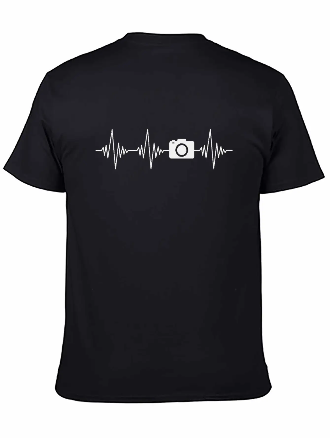 Camera Heartbeat Unisex Casual T-Shirt – Clean Design For Daily Comfort