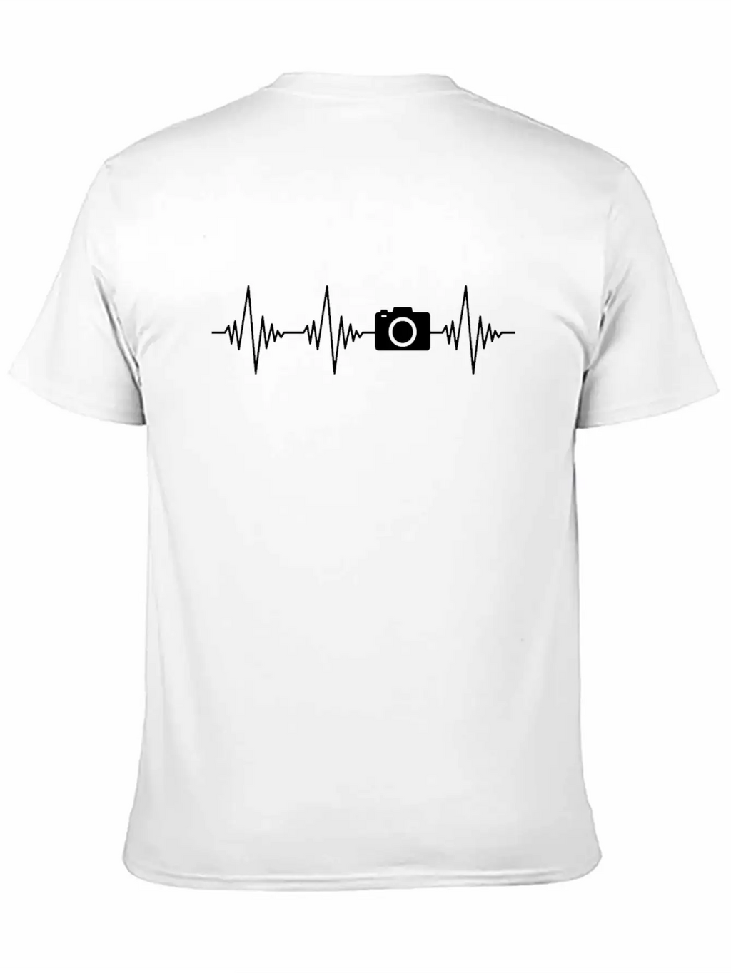 Camera Heartbeat Unisex Casual T-Shirt – Clean Design For Daily Comfort