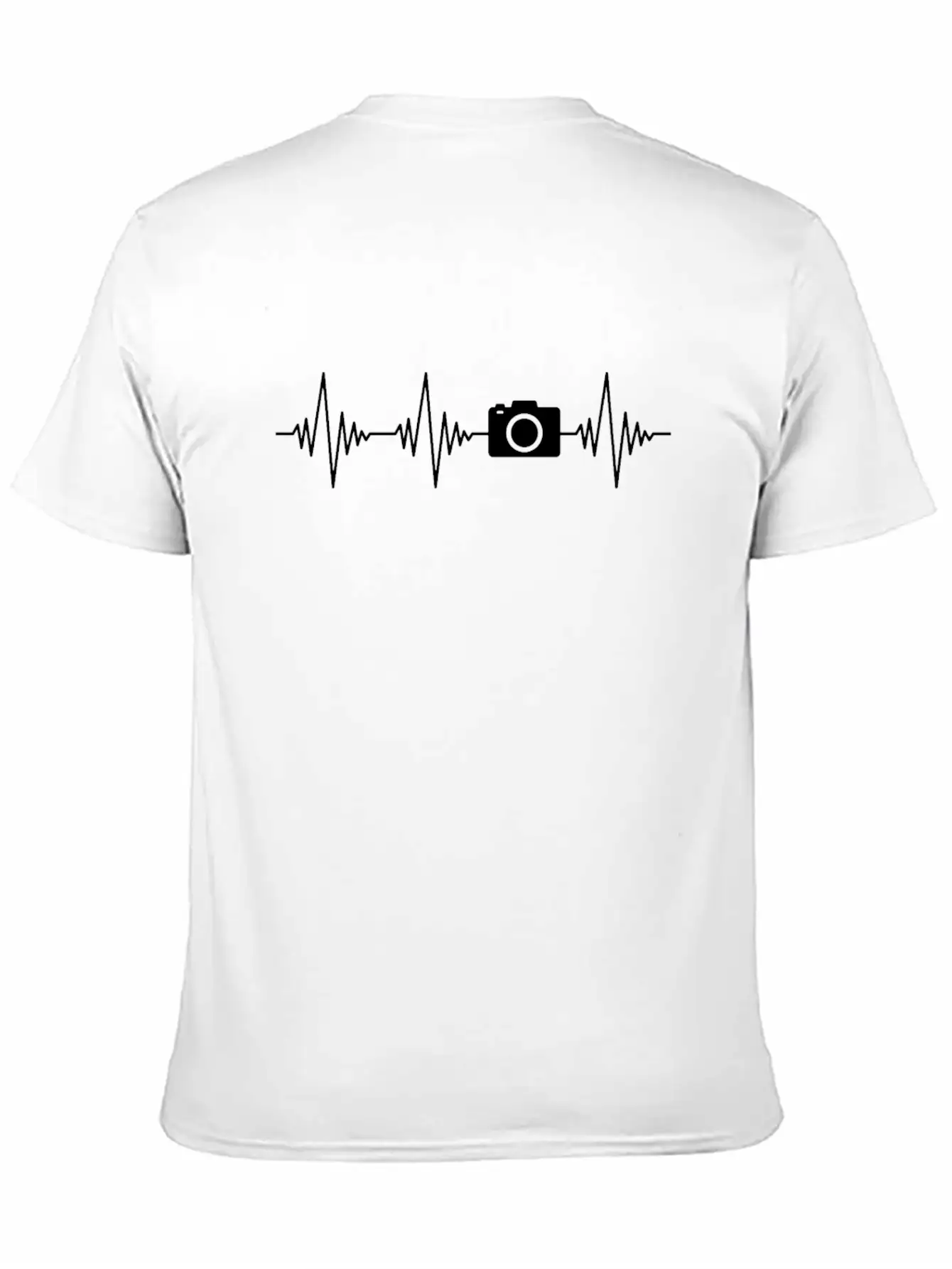 Camera Heartbeat Unisex Casual T-Shirt – Clean Design For Daily Comfort