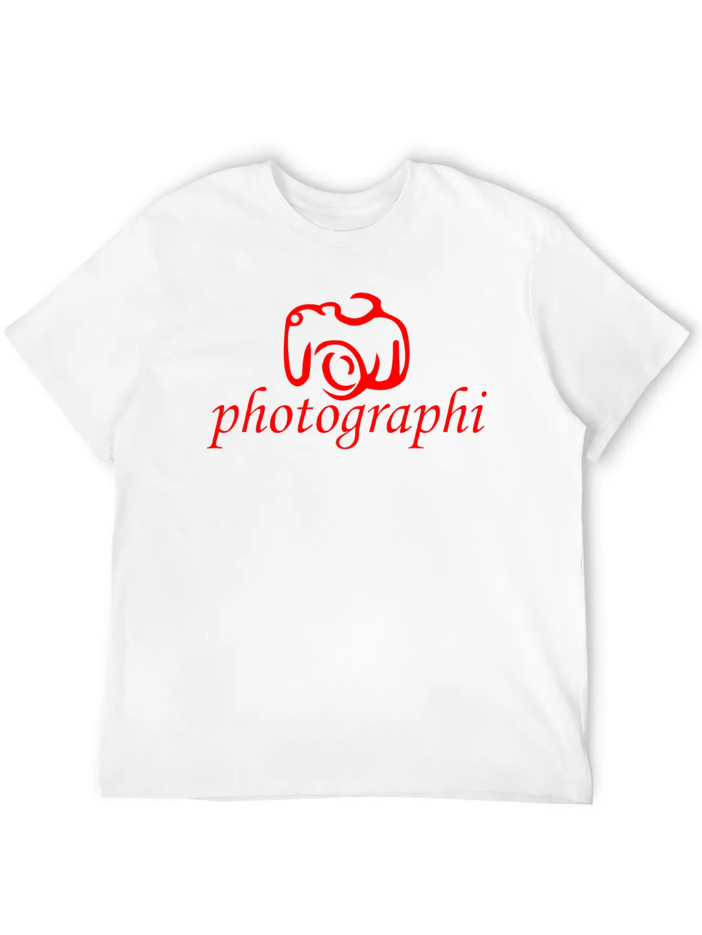Camera Photo Unisex Short Sleeve Soft Cotton T-Shirt – Casual Everyday Wear