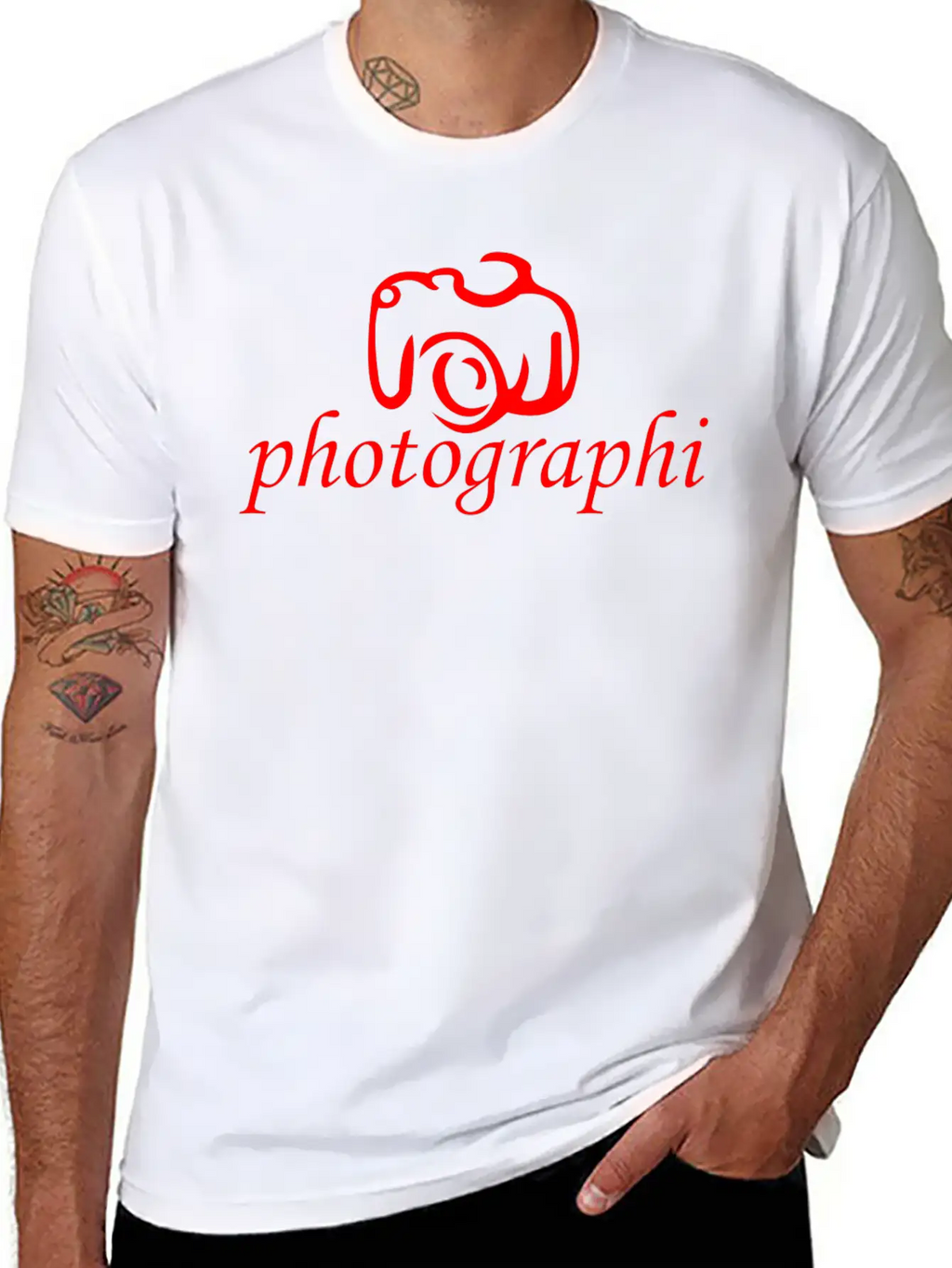 Camera Photo Unisex Short Sleeve Soft Cotton T-Shirt – Casual Everyday Wear