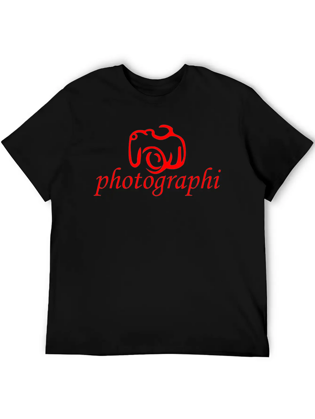 Camera Photo Unisex Short Sleeve Soft Cotton T-Shirt – Casual Everyday Wear
