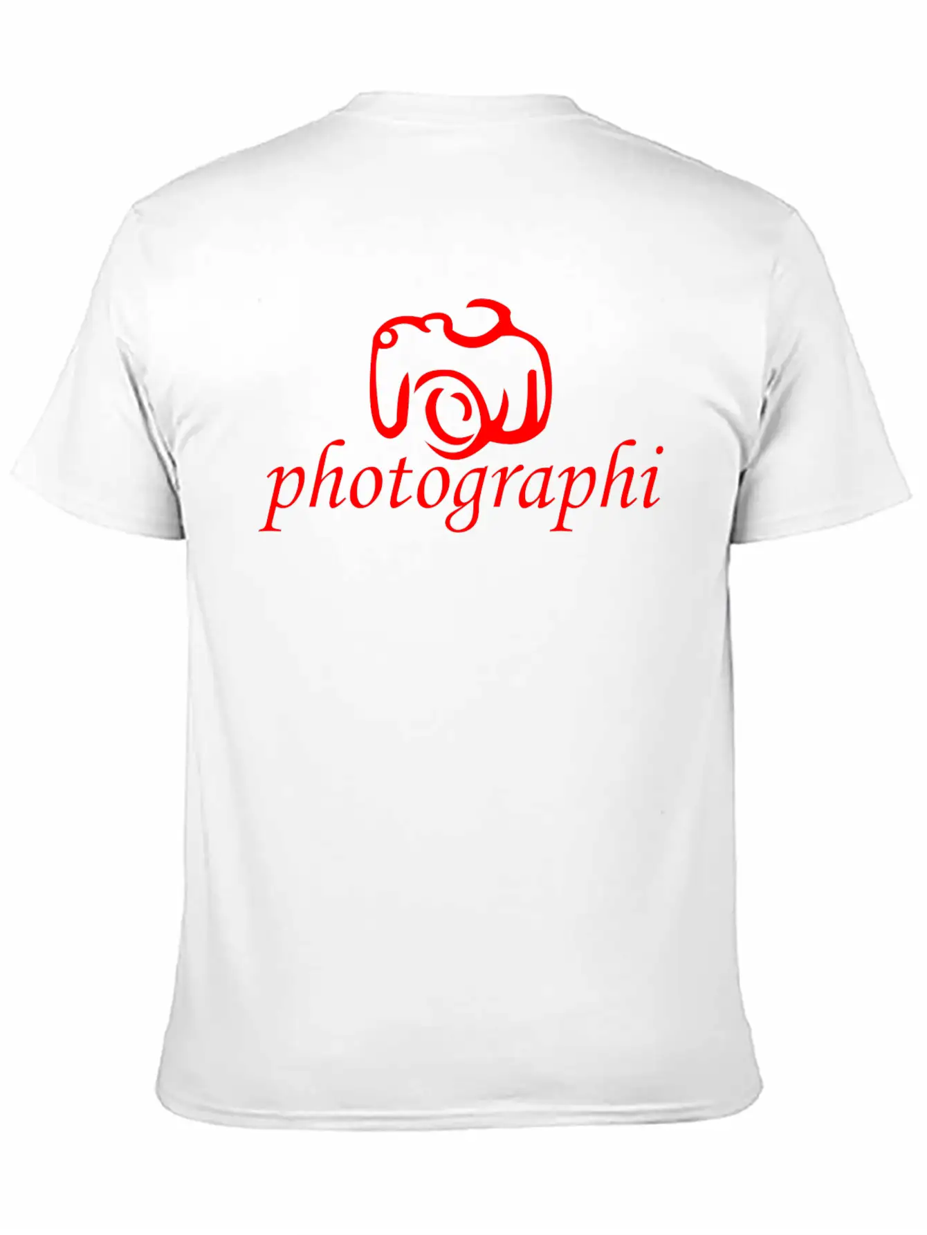 Camera Photo Unisex Short Sleeve Soft Cotton T-Shirt – Casual Everyday Wear
