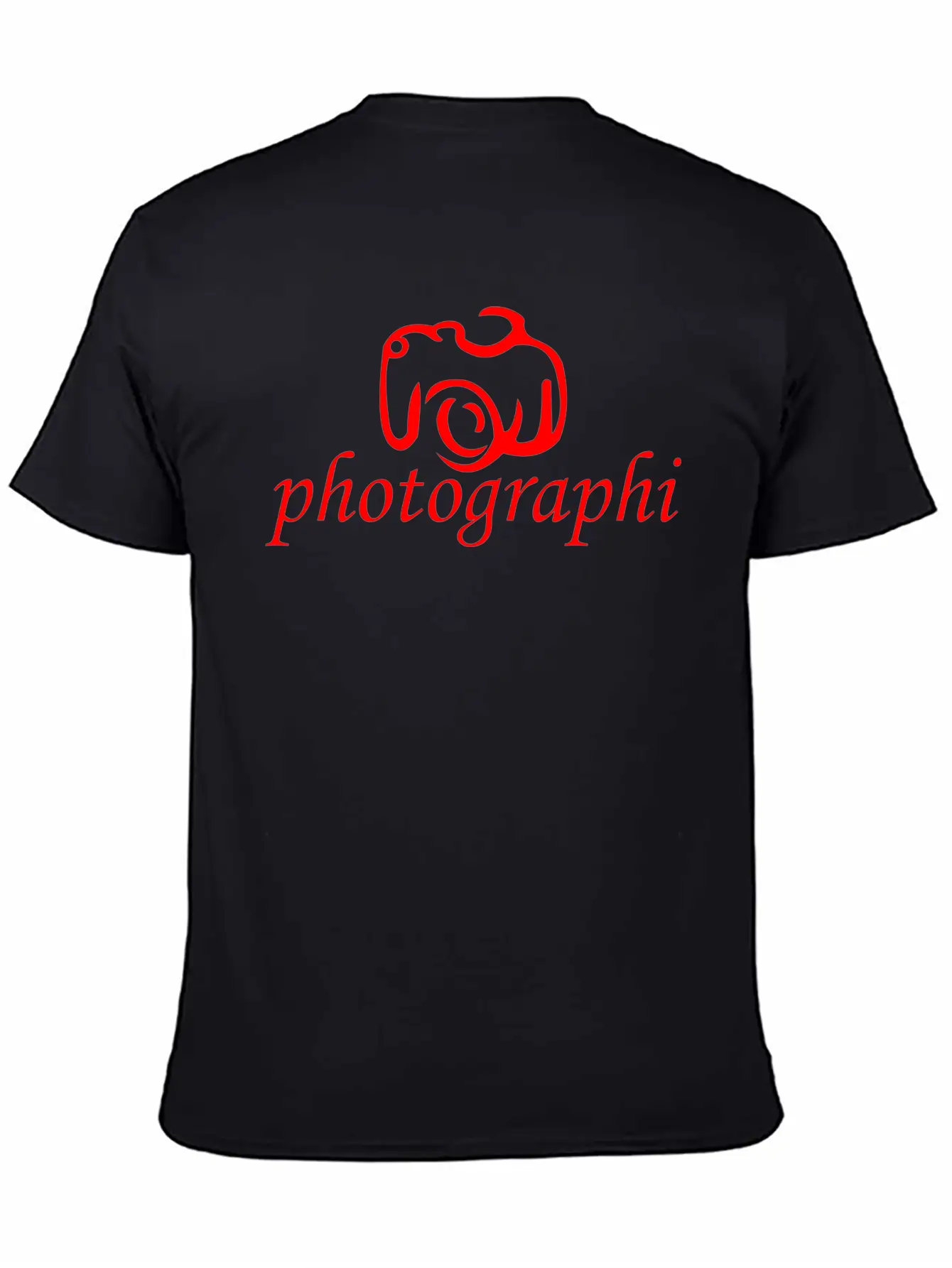 Camera Photo Unisex Short Sleeve Soft Cotton T-Shirt – Casual Everyday Wear