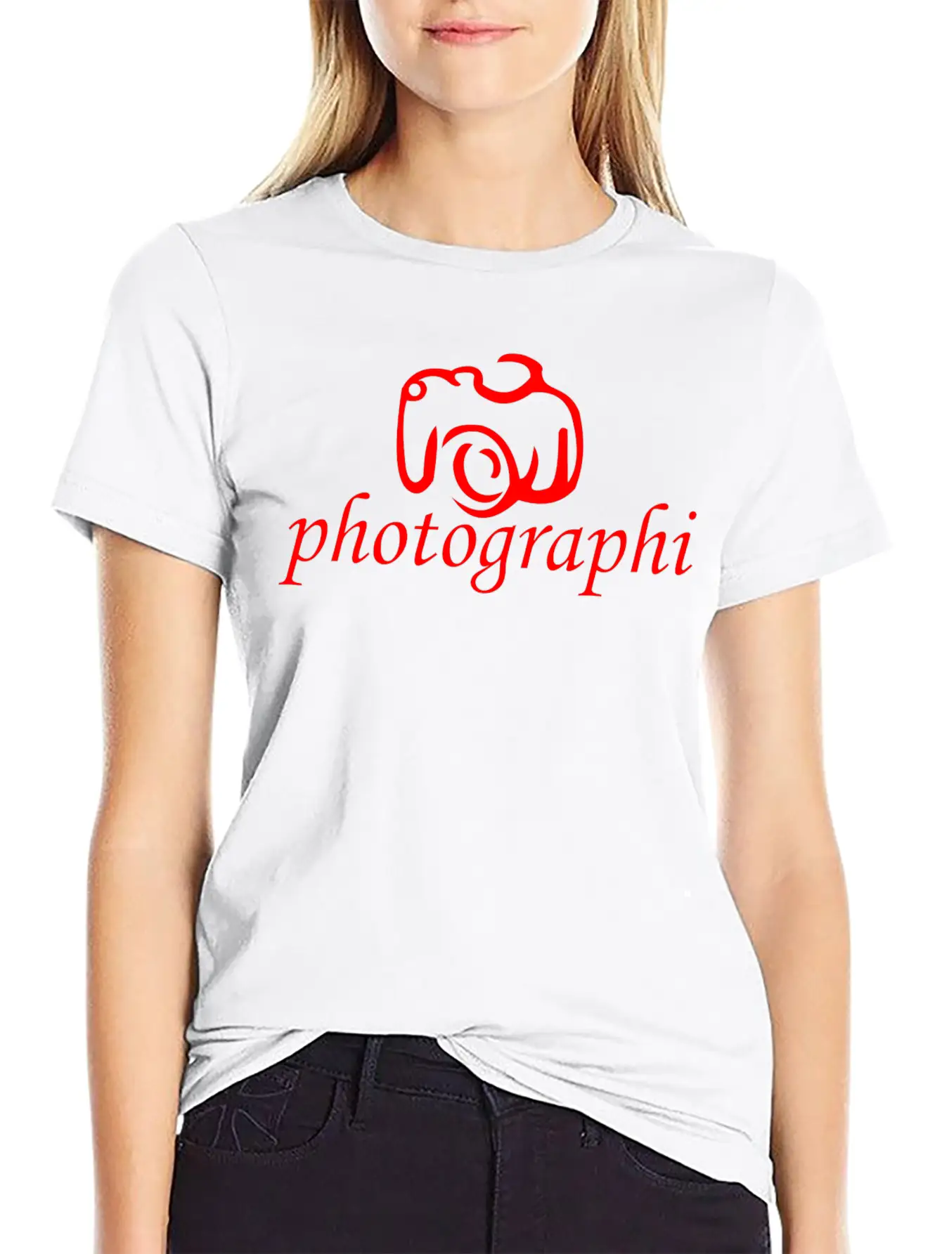 Camera Photo Unisex Short Sleeve Soft Cotton T-Shirt – Casual Everyday Wear