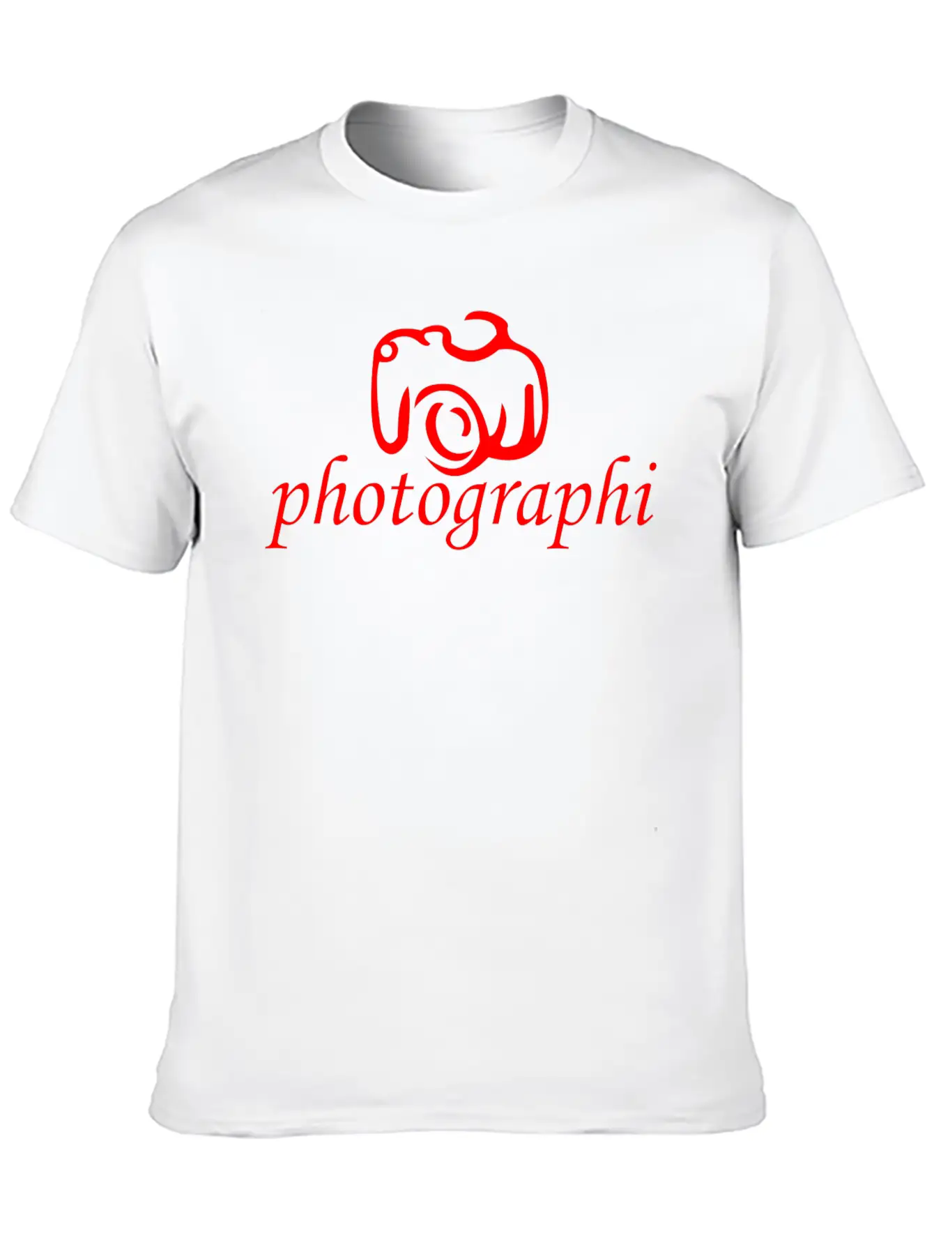 Camera Photo Unisex Short Sleeve Soft Cotton T-Shirt – Casual Everyday Wear