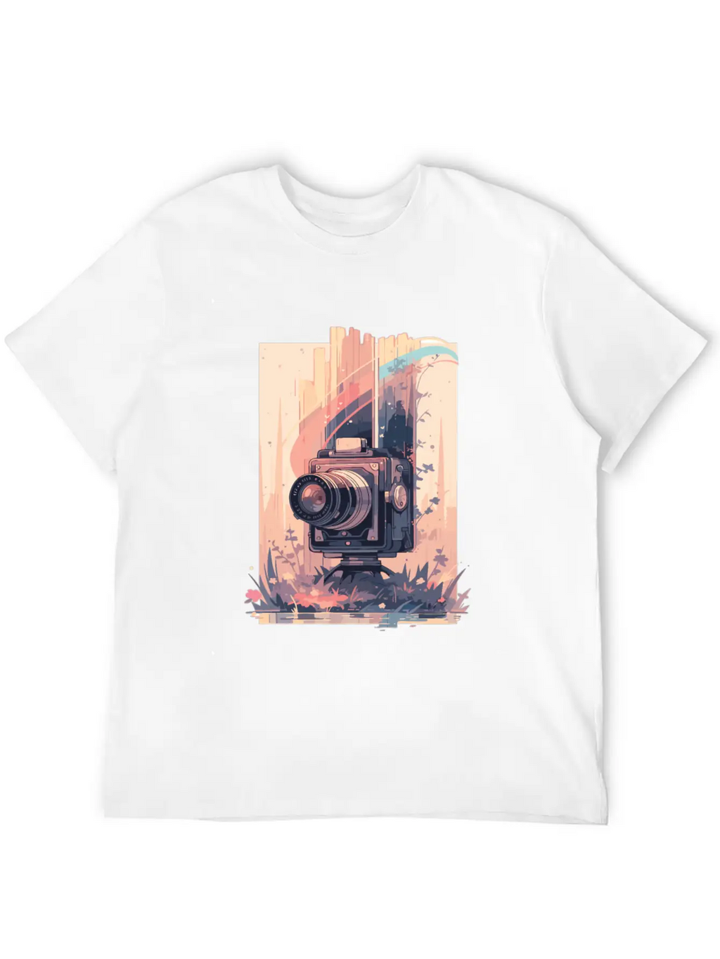 Camera Retro Camera Cameras Analog Unisex Short Sleeve Soft Cotton T-Shirt – Casual Everyday Wear