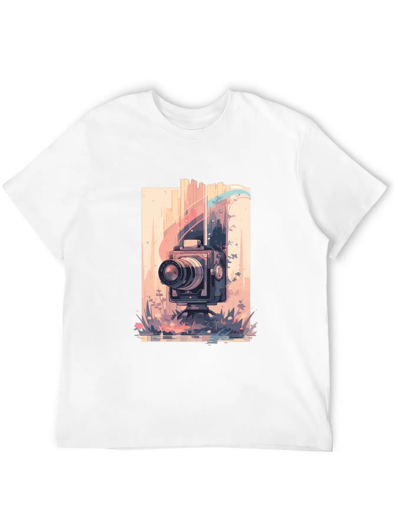 Camera Retro Camera Cameras Analog Unisex Short Sleeve Soft Cotton T-Shirt – Casual Everyday Wear