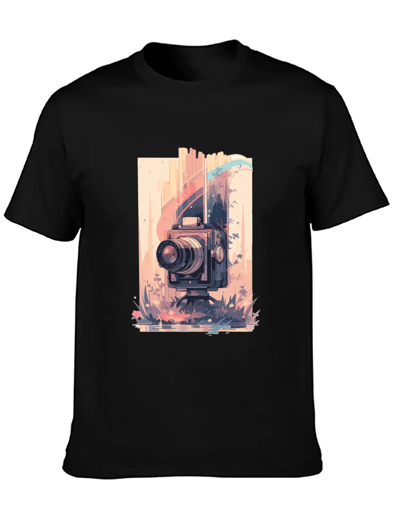 Camera Retro Camera Cameras Analog Unisex Short Sleeve Soft Cotton T-Shirt – Casual Everyday Wear