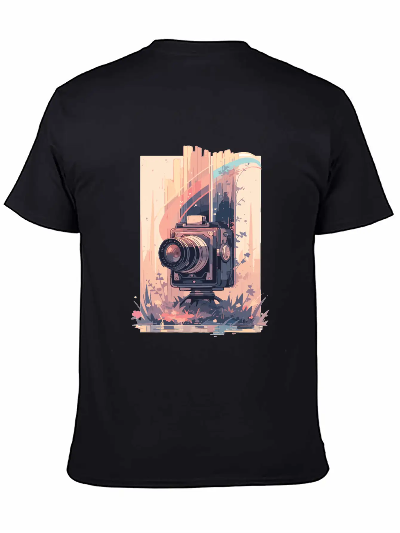 Camera Retro Camera Cameras Analog Unisex Short Sleeve Soft Cotton T-Shirt – Casual Everyday Wear