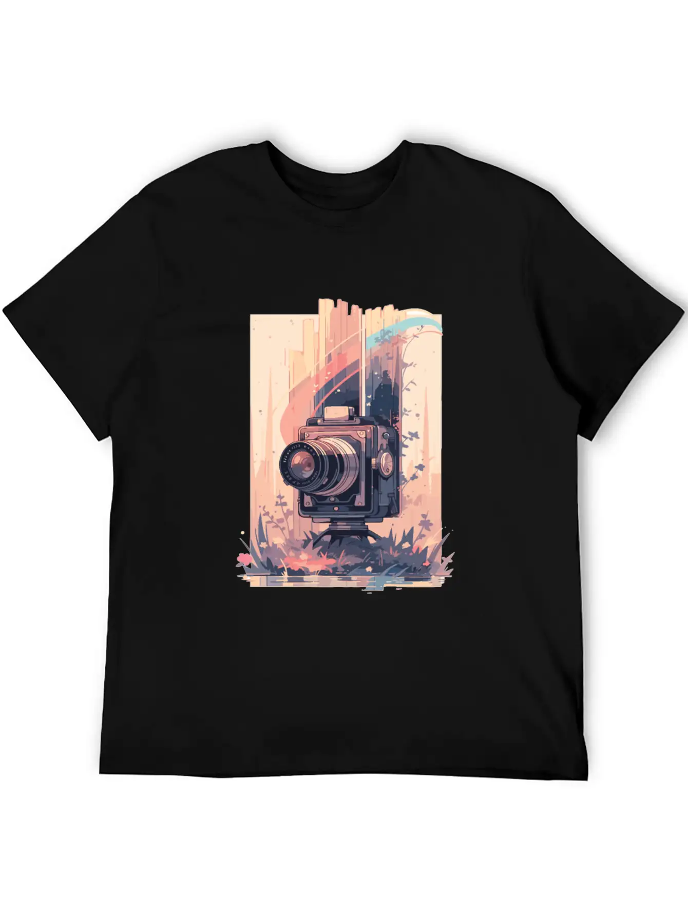 Camera Retro Camera Cameras Analog Unisex Short Sleeve Soft Cotton T-Shirt – Casual Everyday Wear