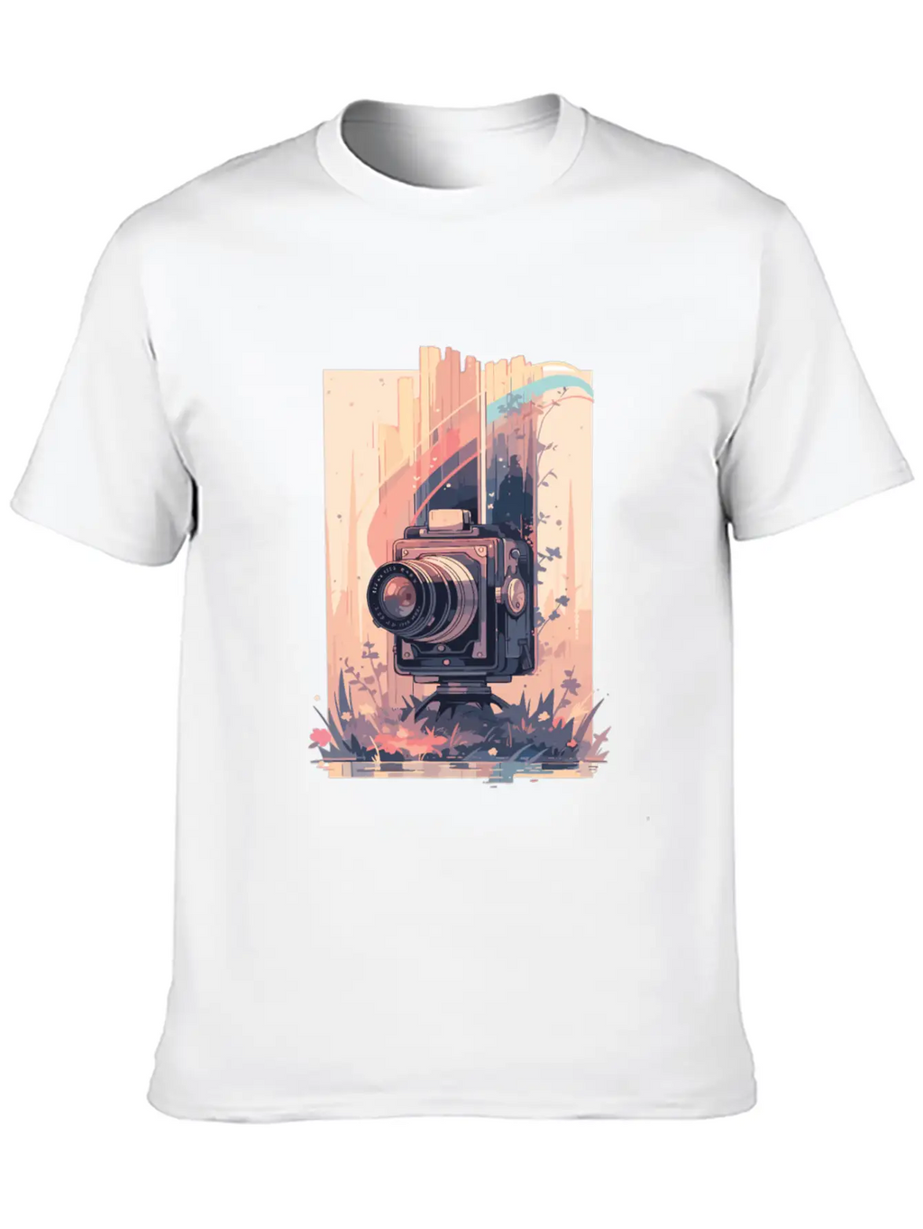 Camera Retro Camera Cameras Analog Unisex Short Sleeve Soft Cotton T-Shirt – Casual Everyday Wear