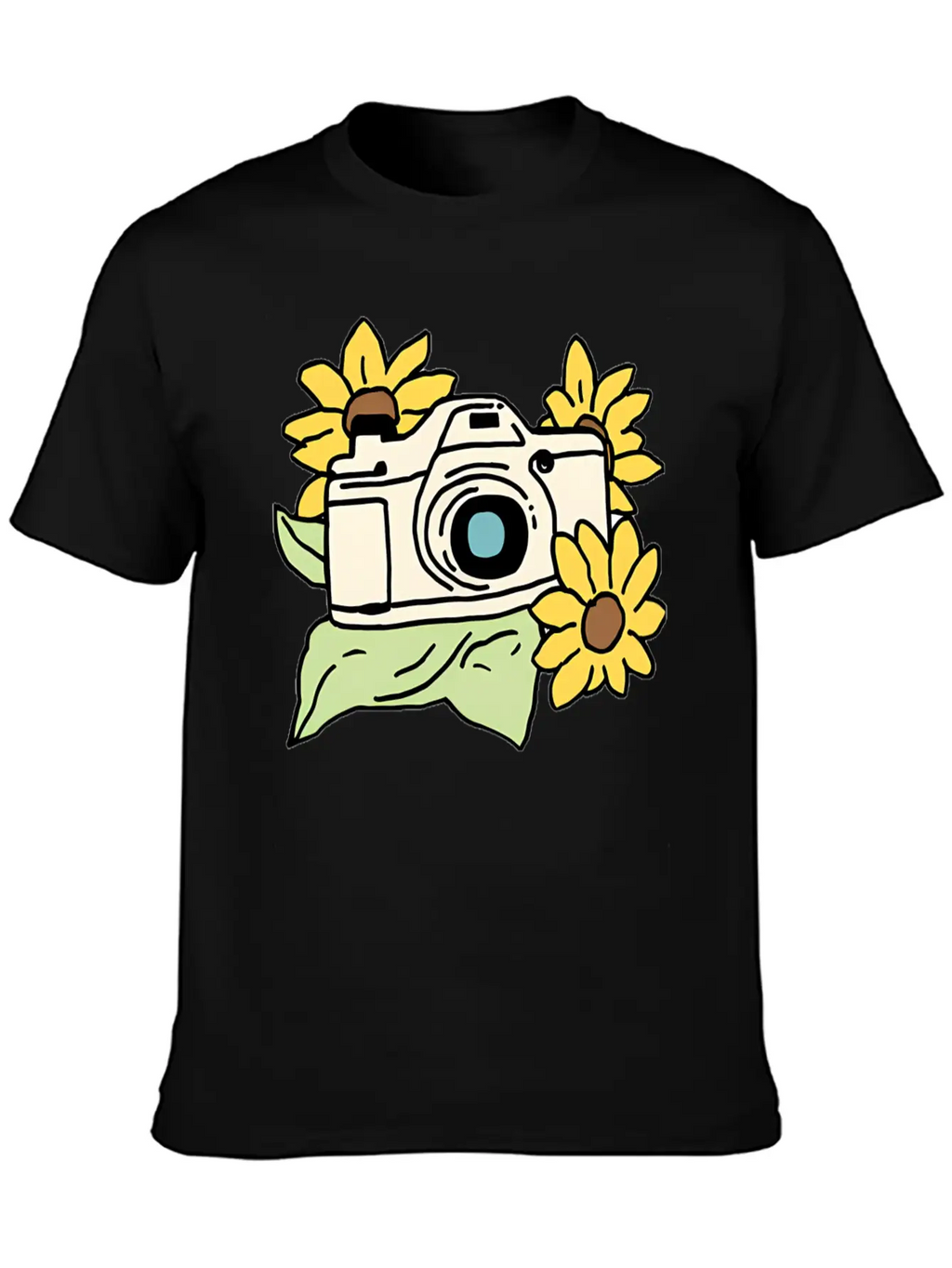 Camera Unisex Casual T-Shirt – Clean Design For Daily Comfort